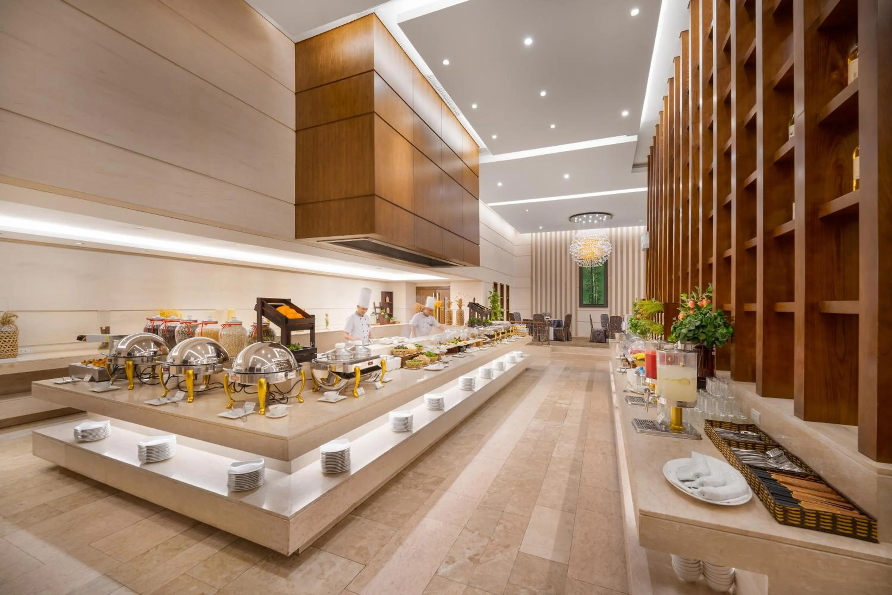 Buffet breakfast in Minh Toan Galaxy Hotel