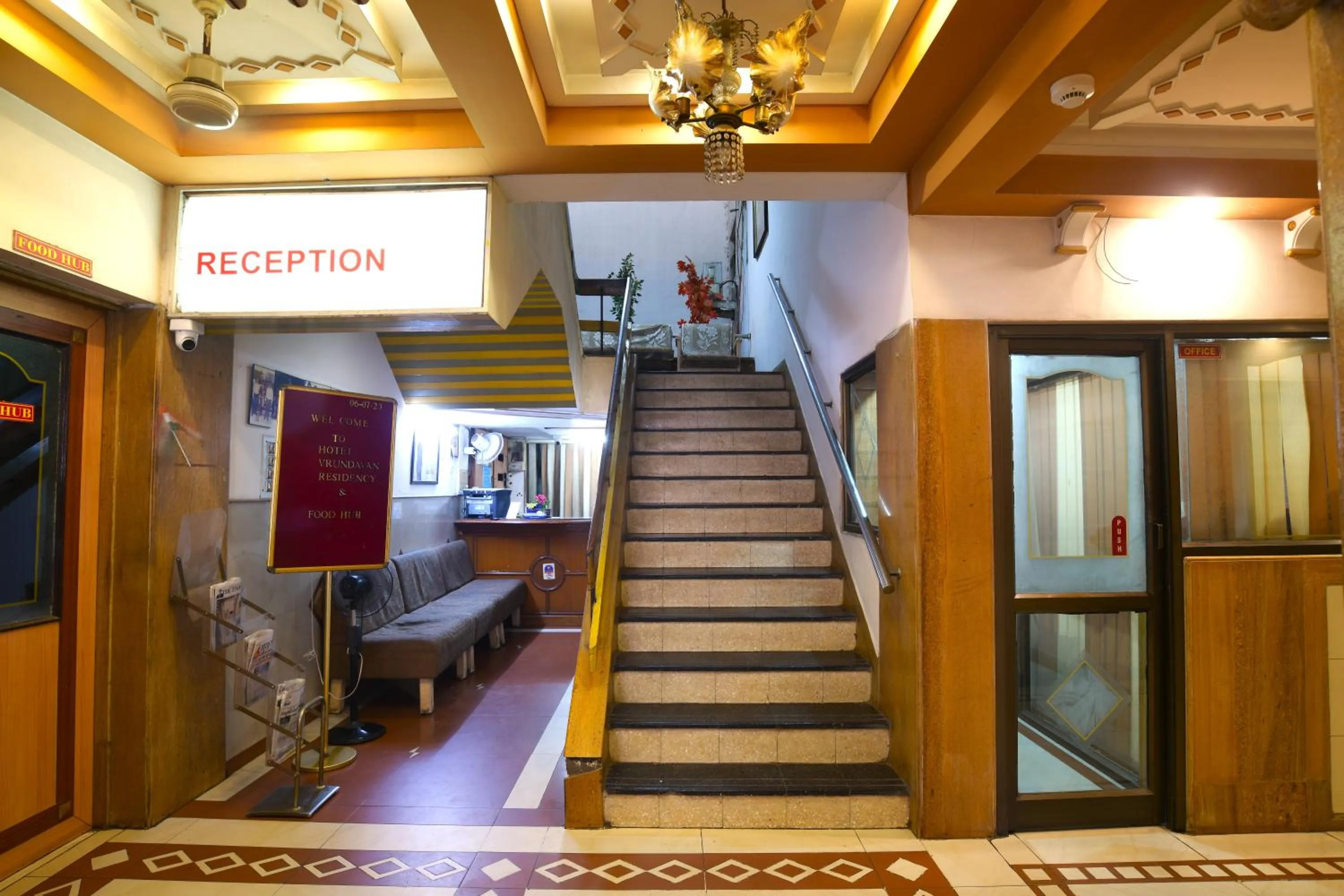 Lobby or reception in Hotel Vrundavan Residency