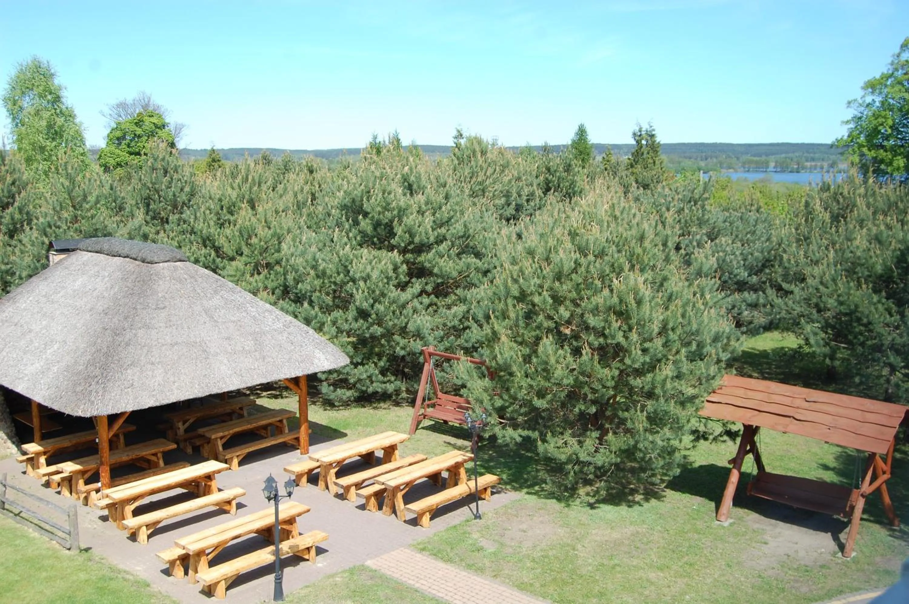Garden view in Dworek Rajska Góra