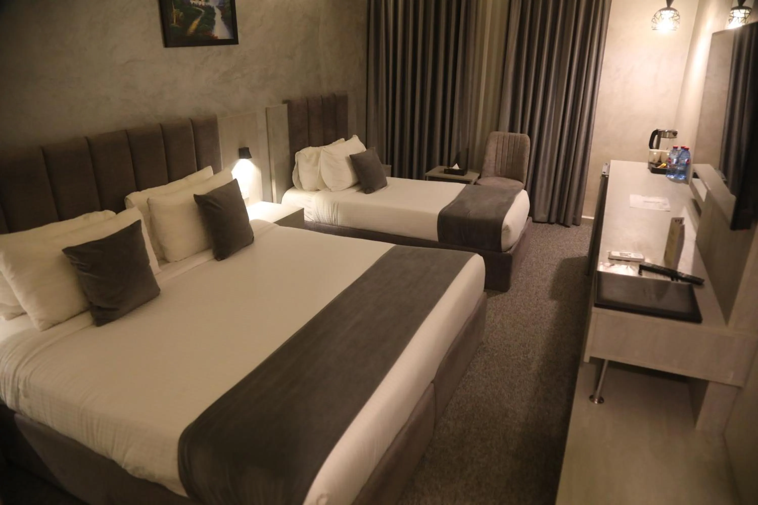 Bed in Kaya Hotel Amman