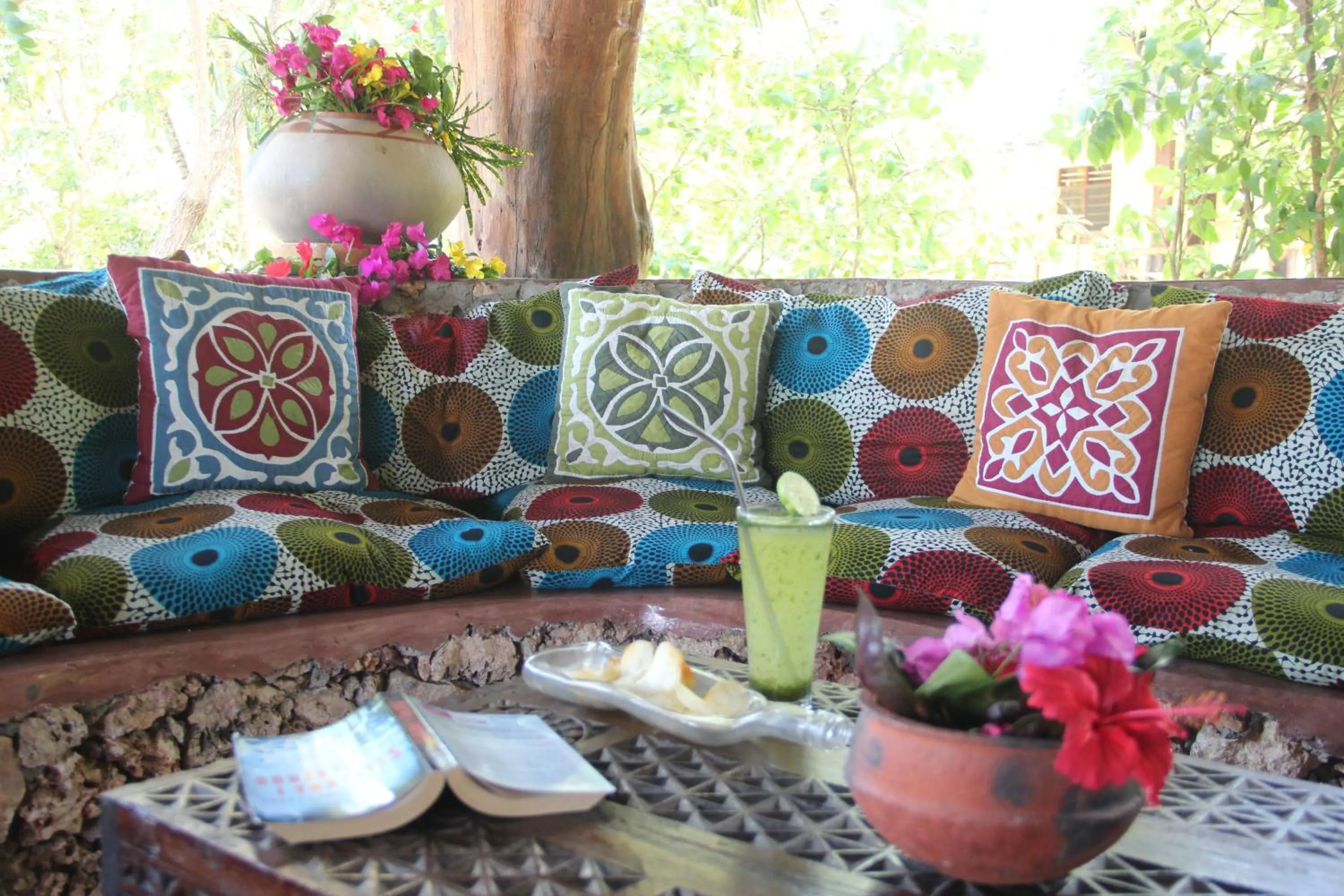 Seating area in Mangrove Lodge