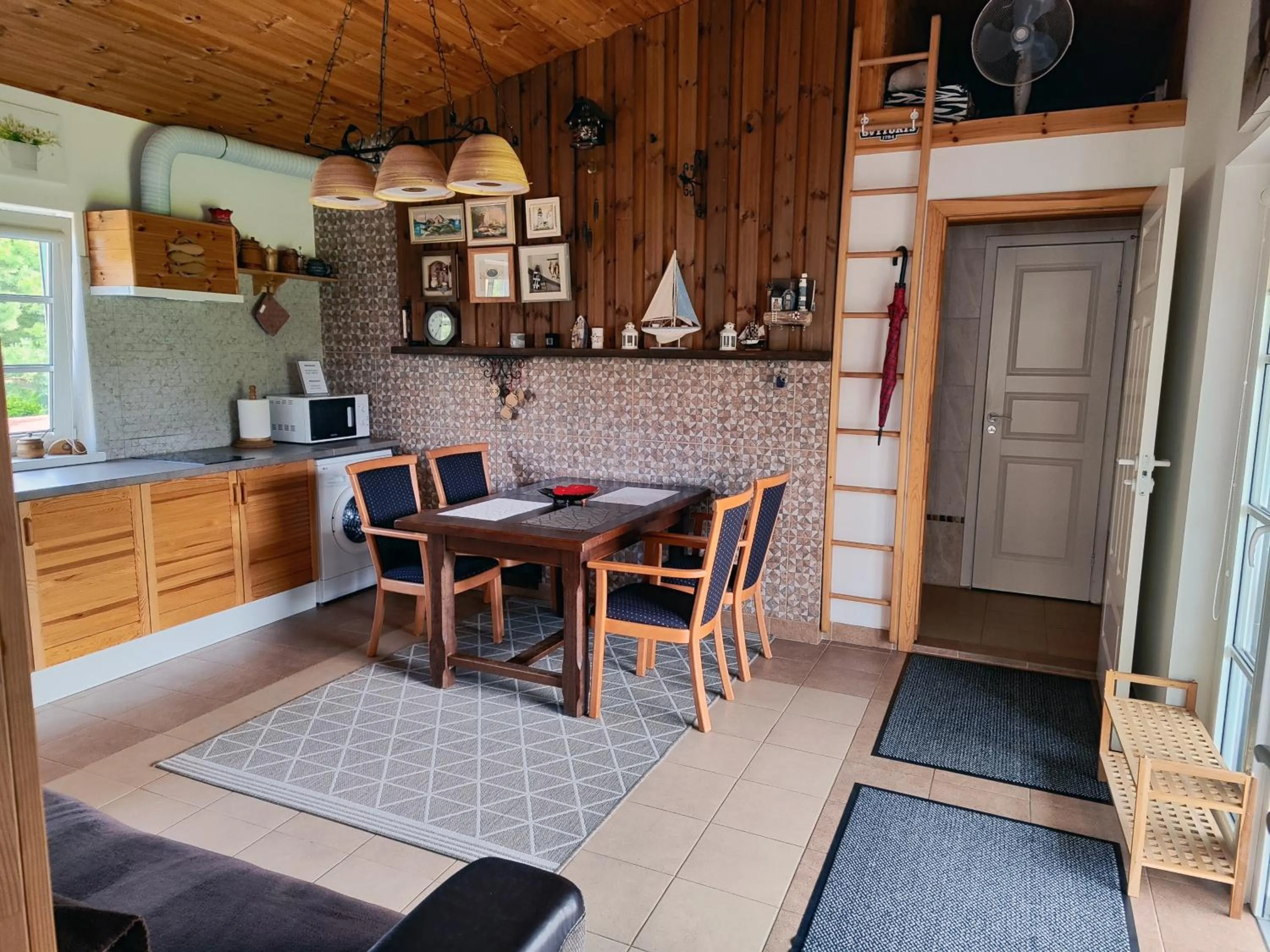 Kitchen or kitchenette in Kontininku Namelis