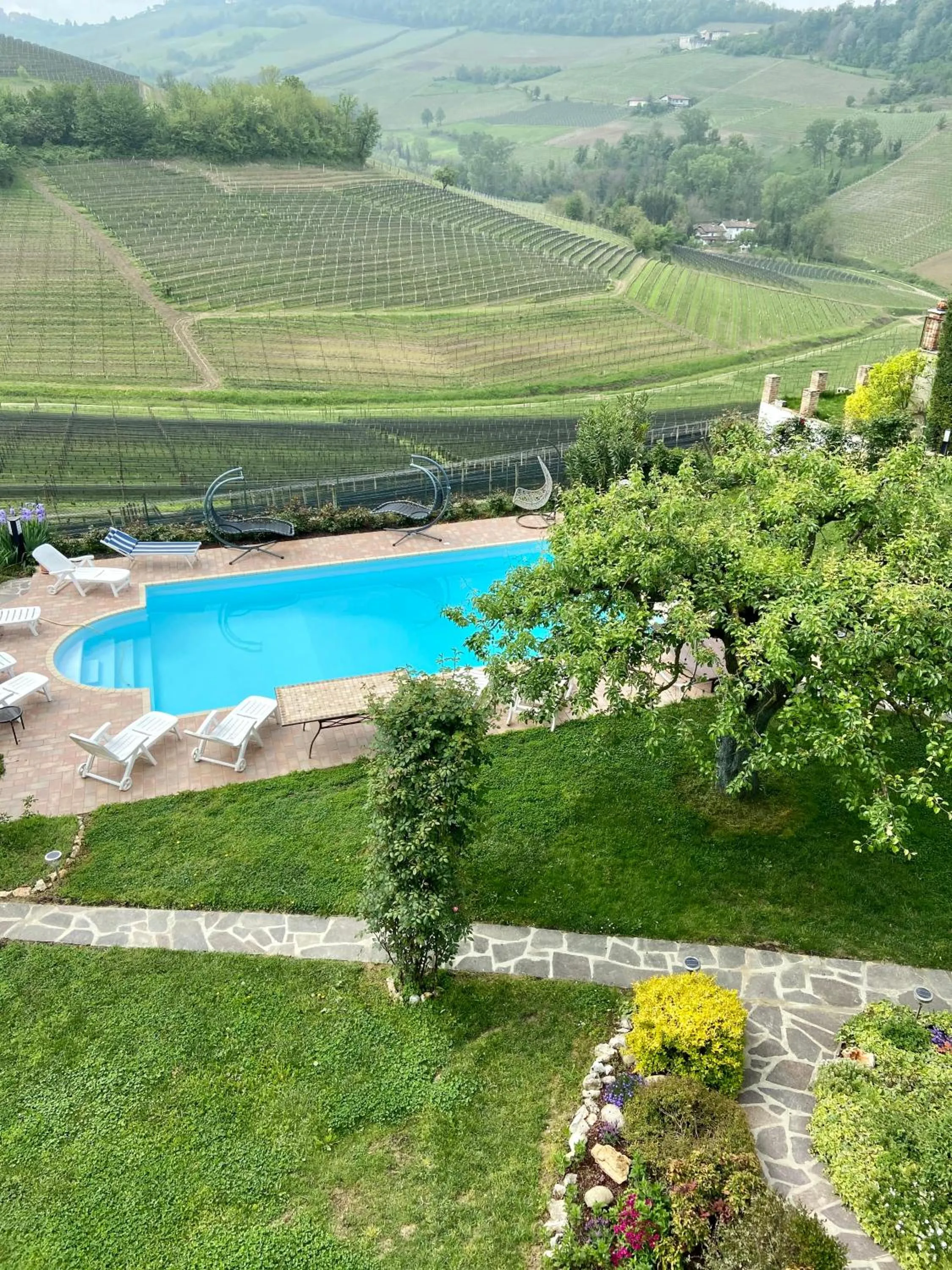 Pool view in Residence delle Rose