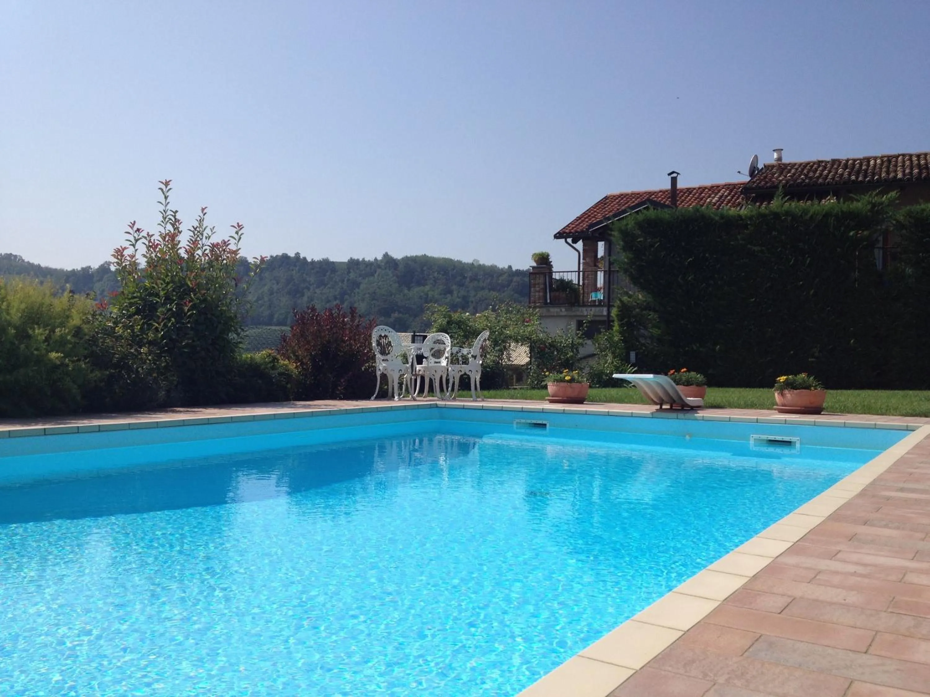 Pool view in Residence delle Rose