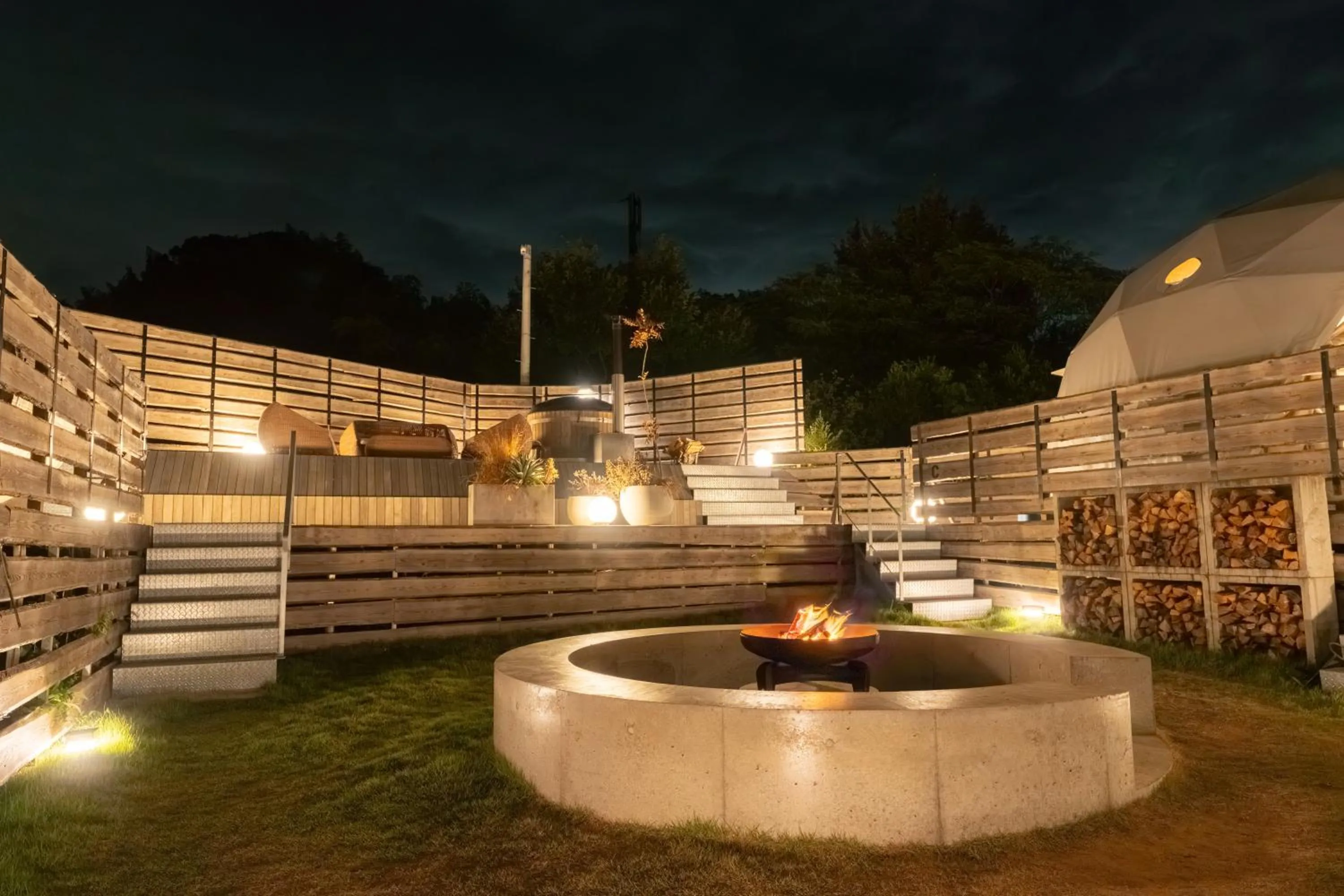 Garden in villa vacances hamanako