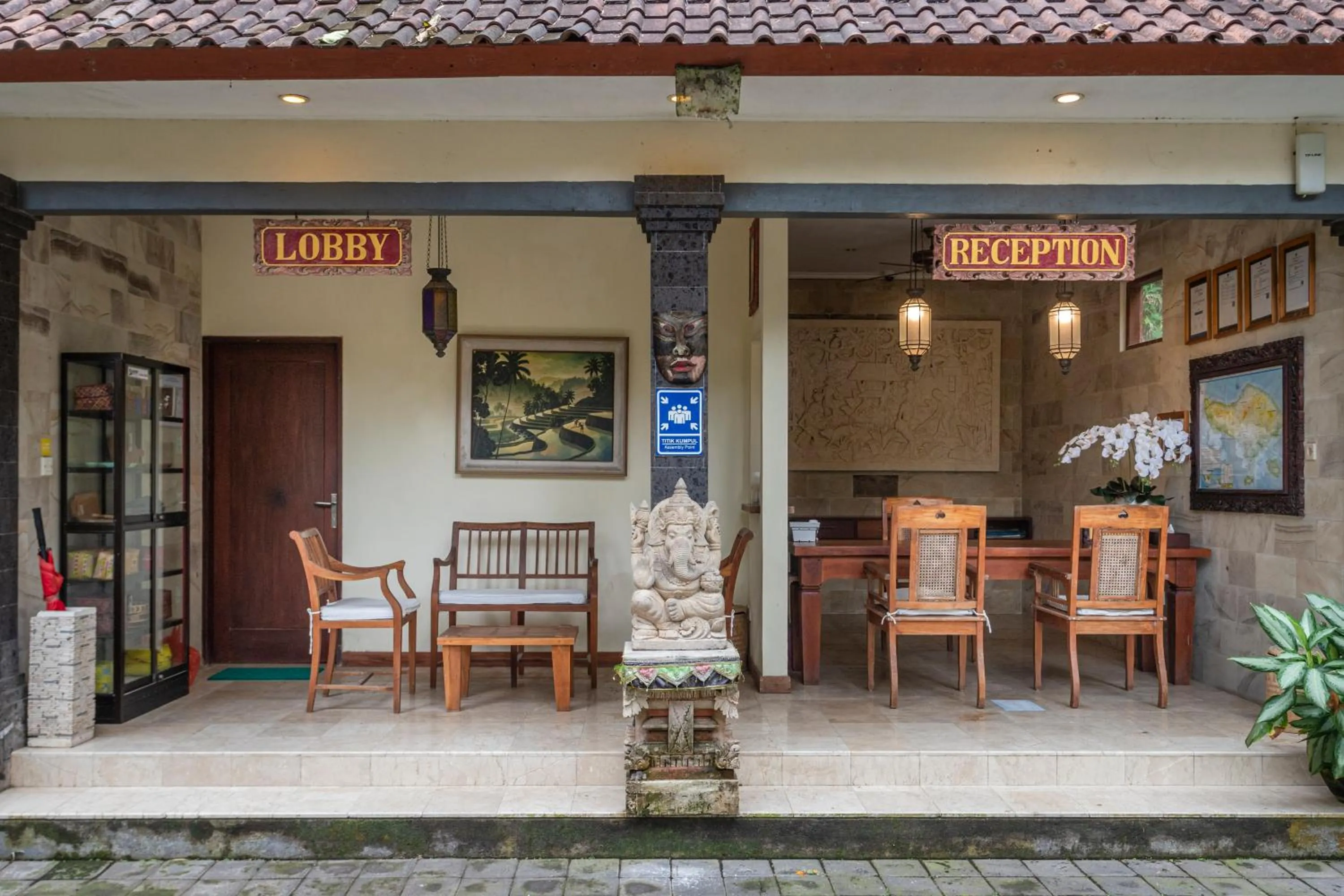 Lobby or reception in Nusa Indah Candidasa