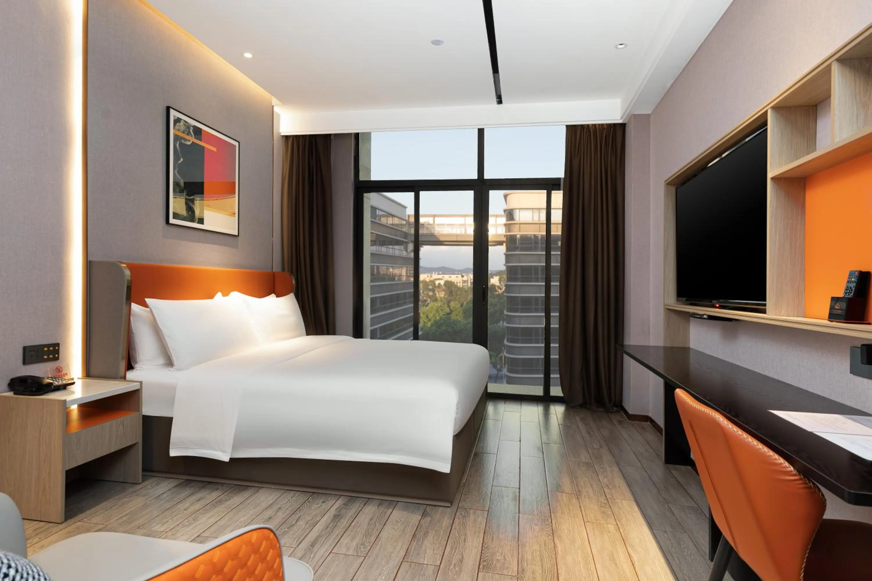 Bed in Guangzhou Yunjia Hotel - Airport Terminal 2