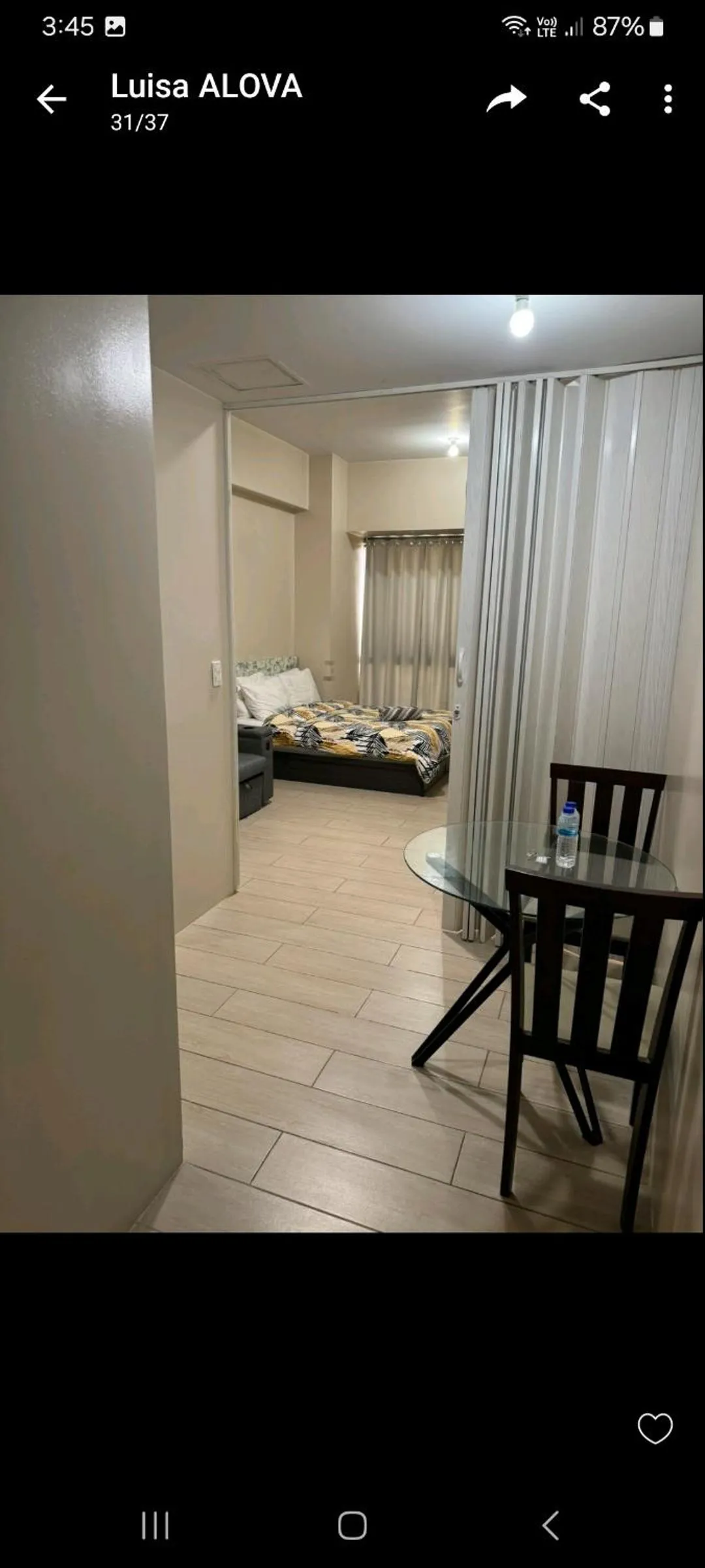 Bed in Henry's Newport Condotel