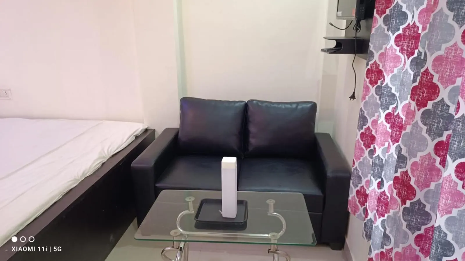 Seating area, Bed in Sea Land Mandarmani