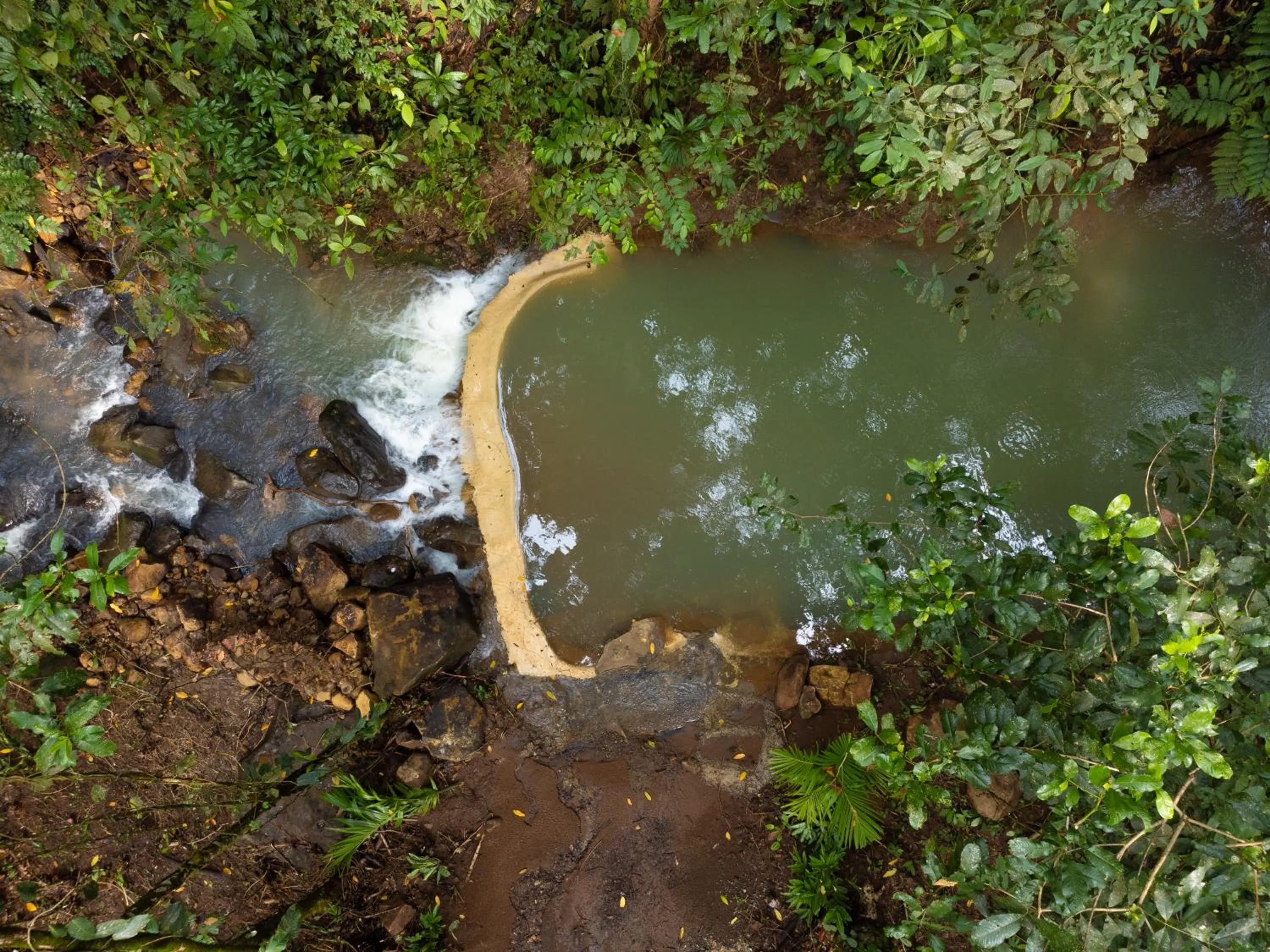 River view in Hotel Heliconias Nature Inn & Hot Springs