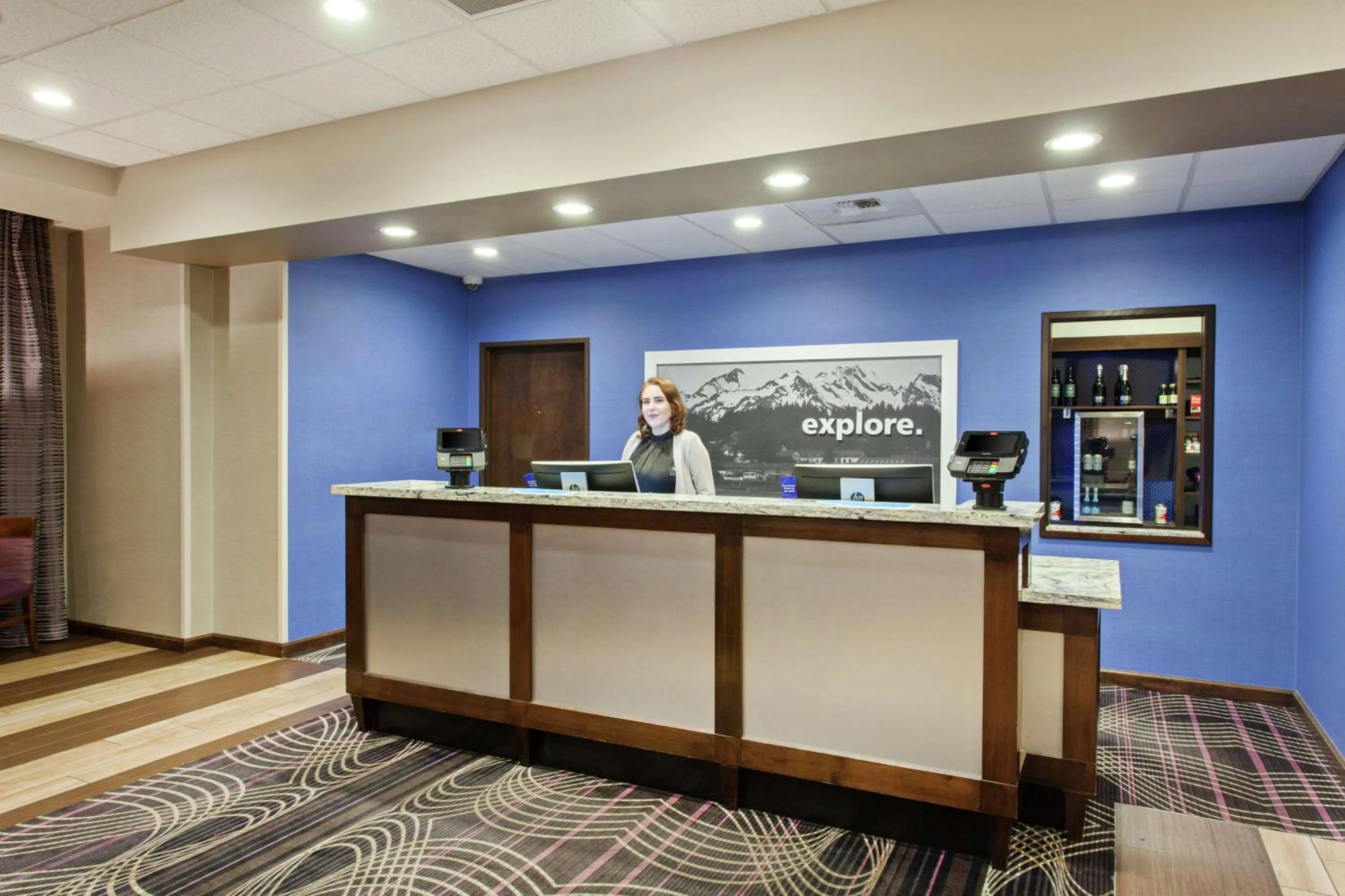 Lobby or reception in Hampton Inn Seattle/Everett Downtown