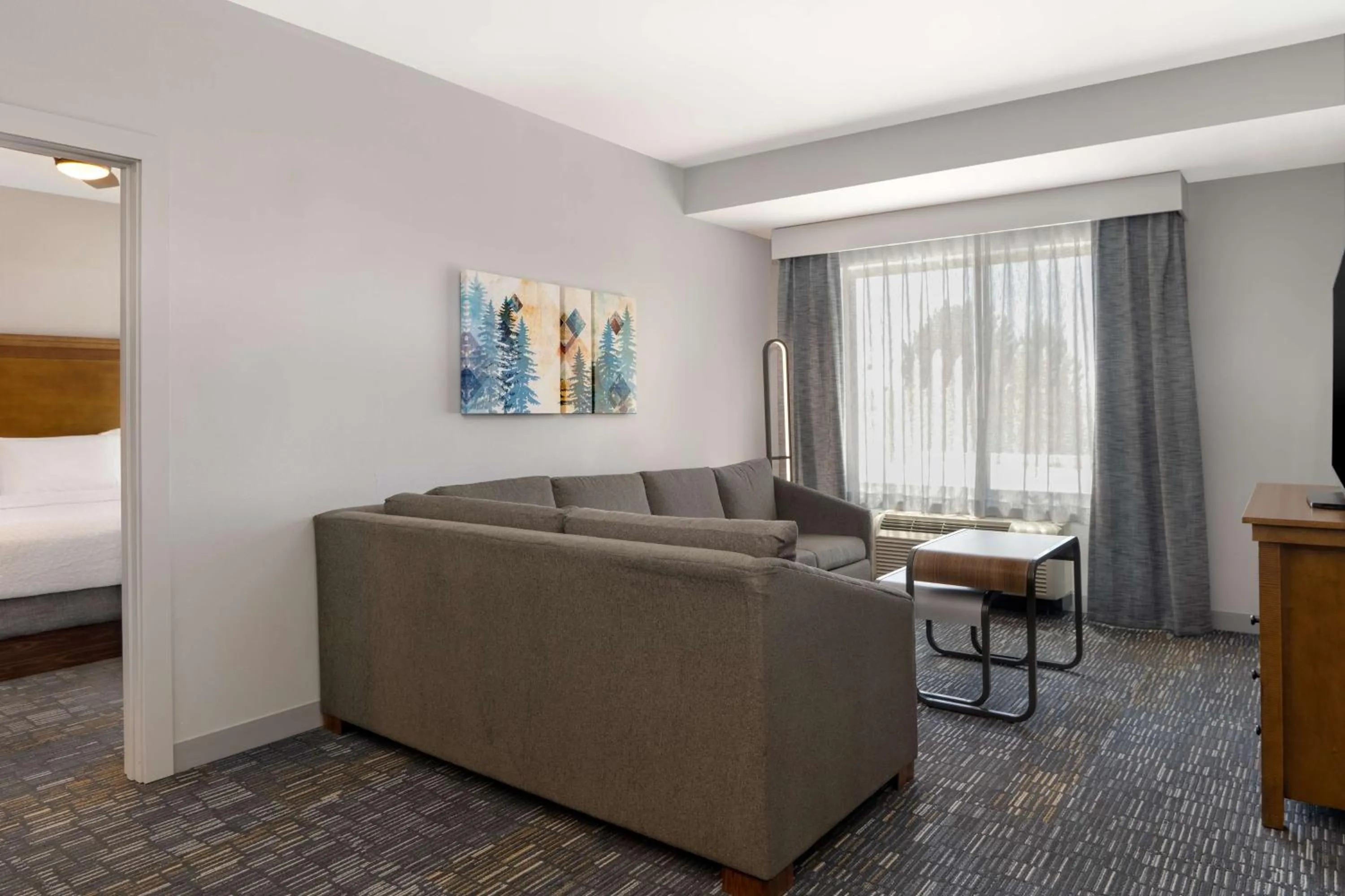 Living room, Bed in Homewood Suites by Hilton Billings