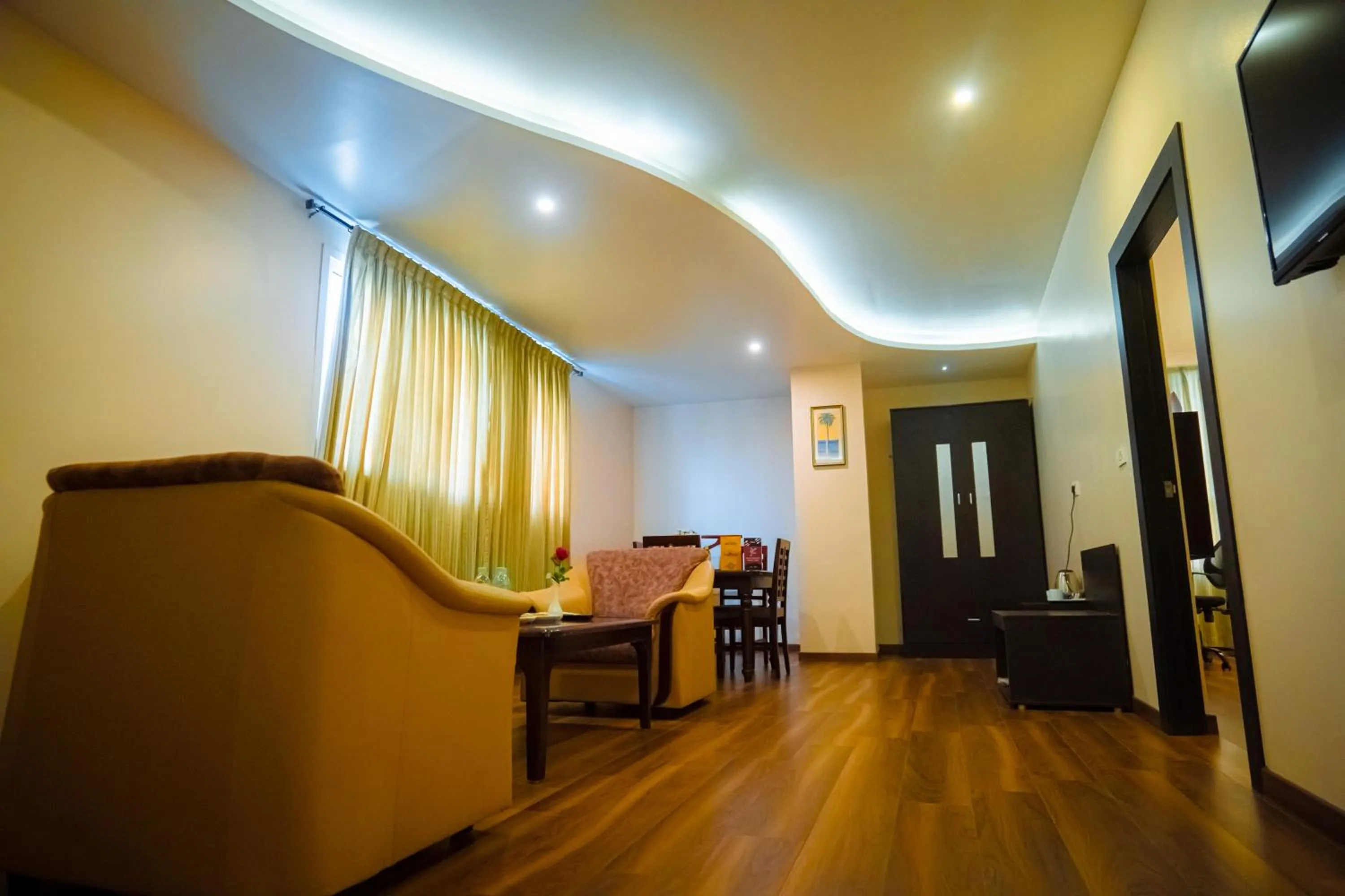 Living room in Poppys Hotel Madurai