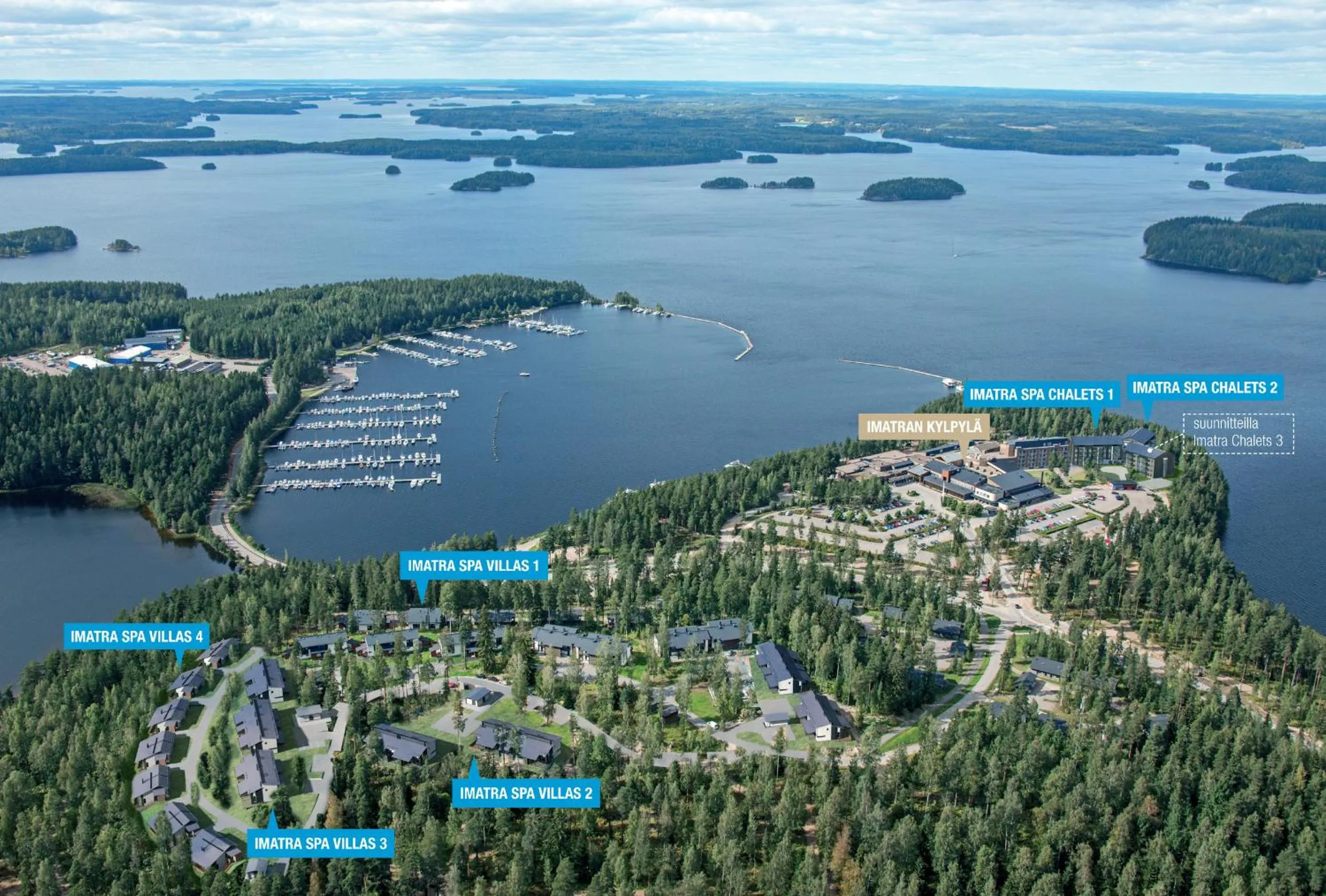 Bird's eye view in Imatra Spa Sport Camp