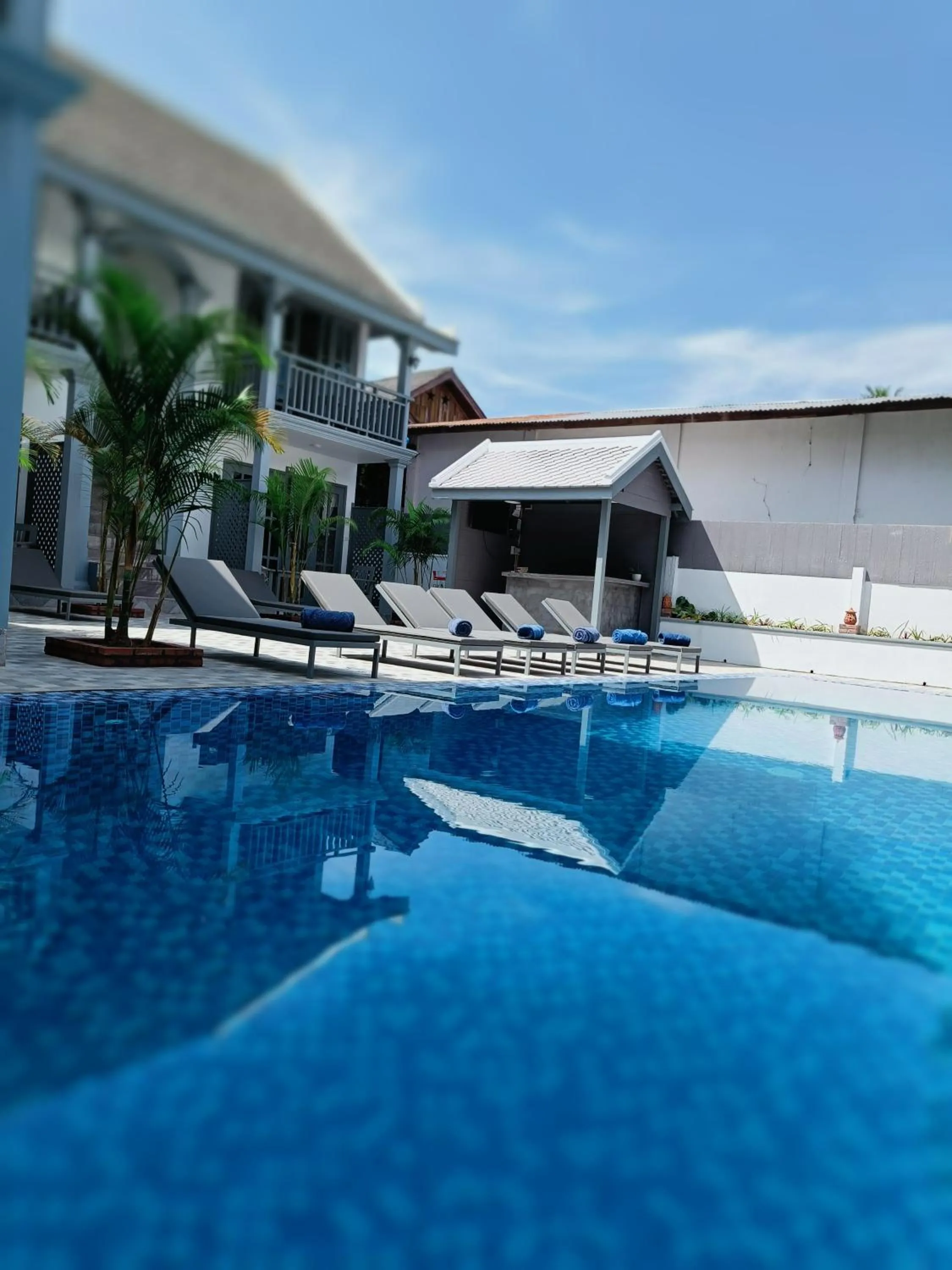 Swimming pool in LuangPrabang Pearl Hotel