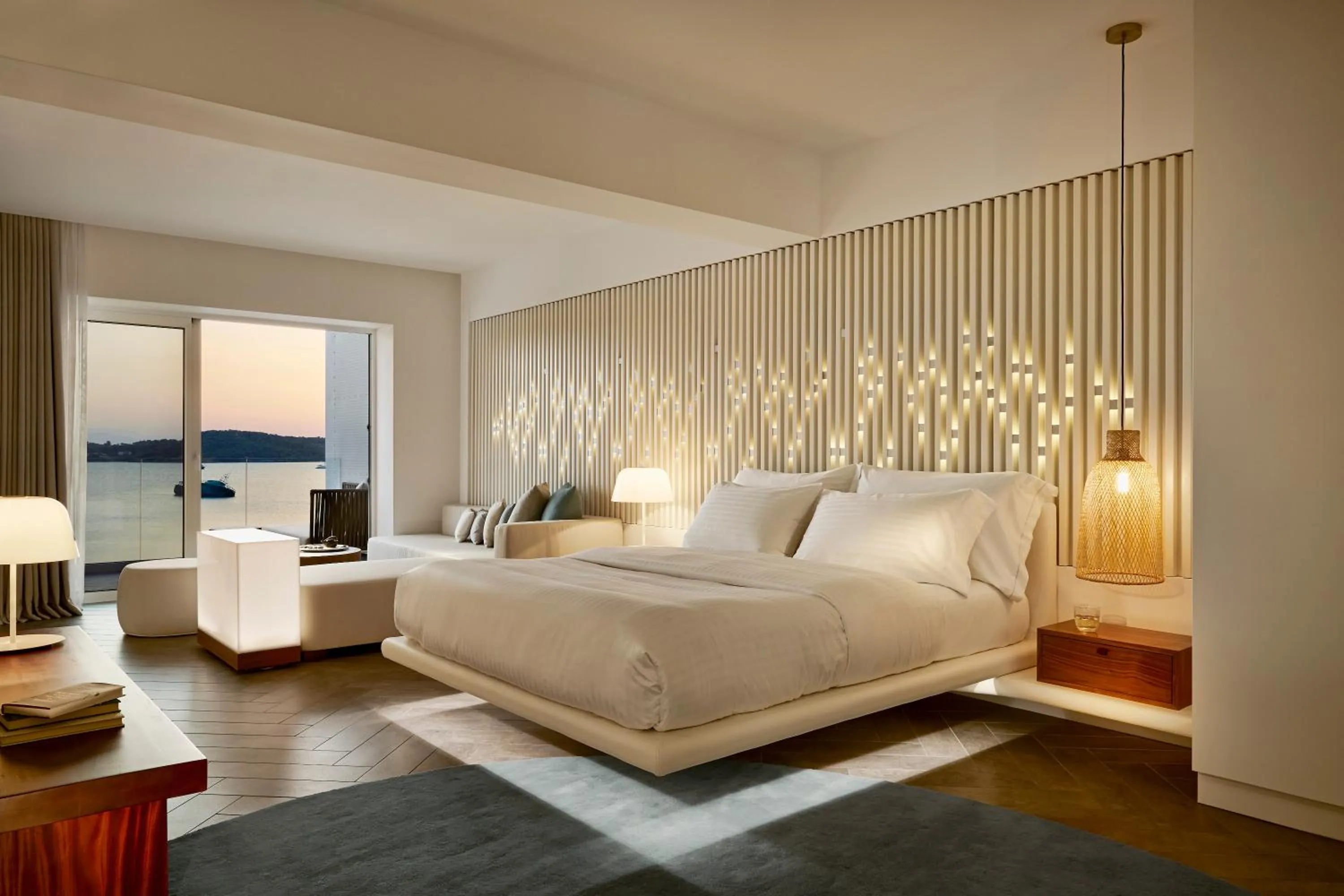 Bedroom, Bed in Nikki Beach Resort & Spa Porto Heli