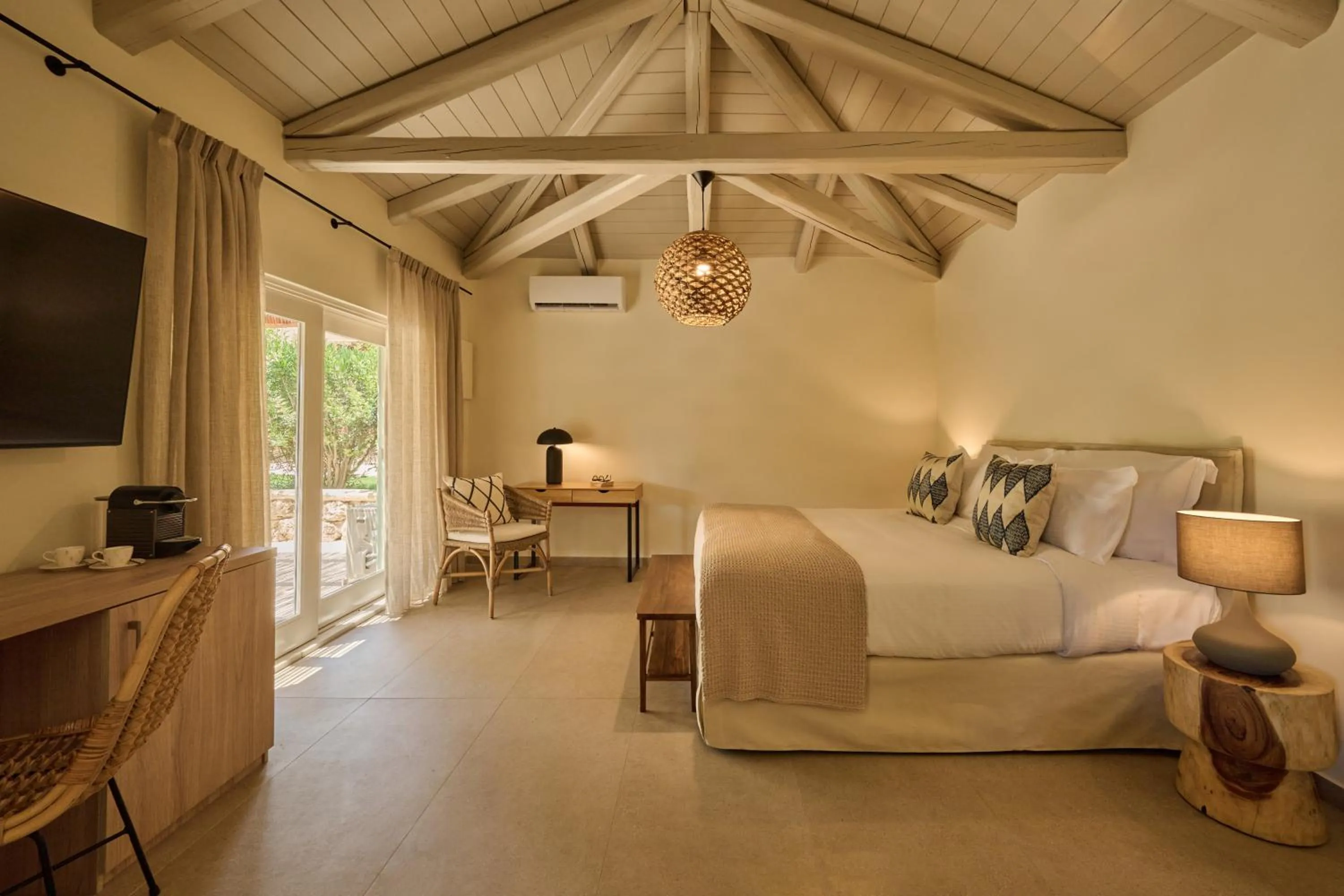 Photo of the whole room, Bed in Nikki Beach Resort & Spa Porto Heli