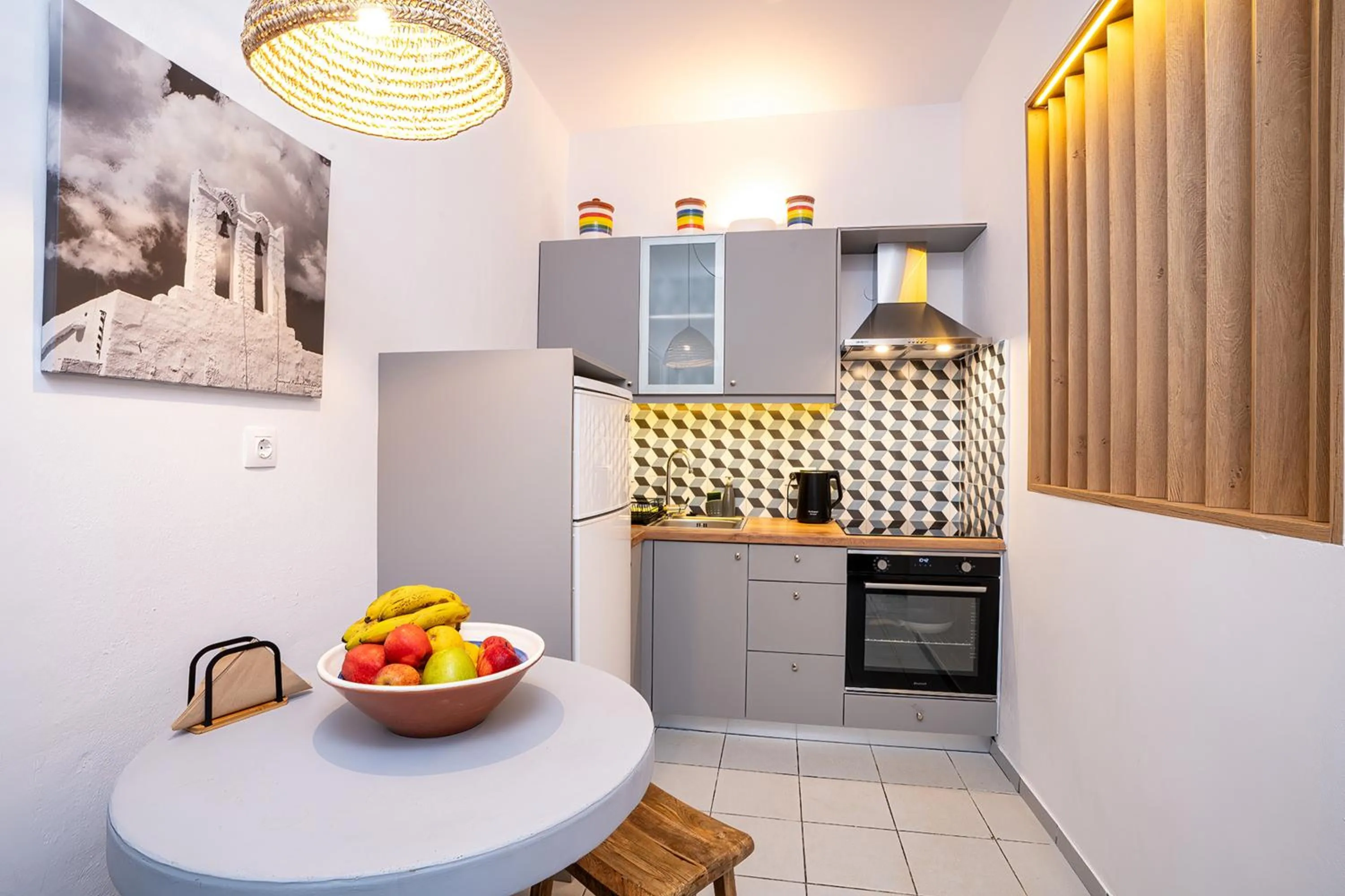 Kitchen or kitchenette in Mosha Pension