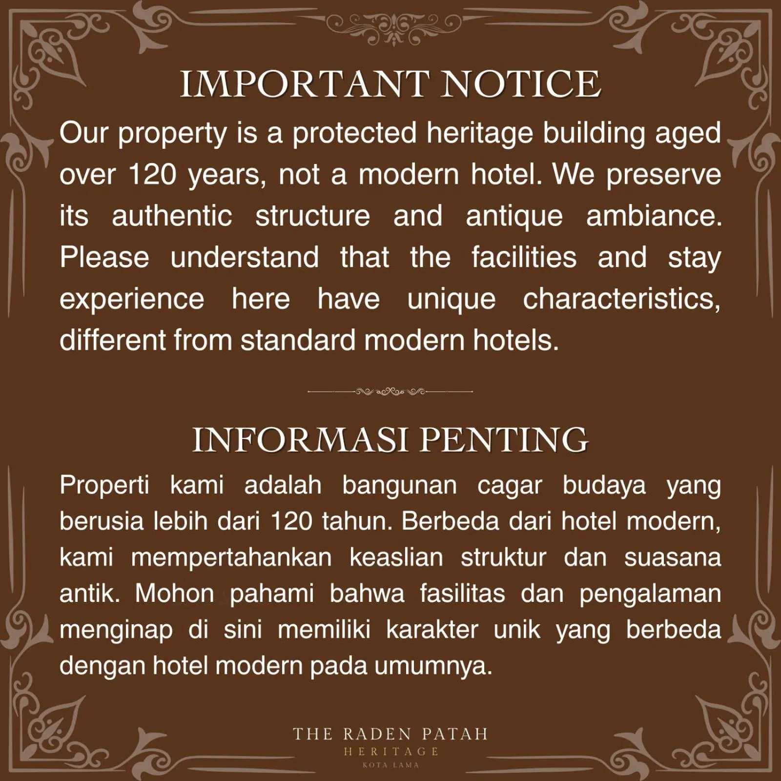 Text overlay in The Raden Patah Heritage Kota Lama Semarang