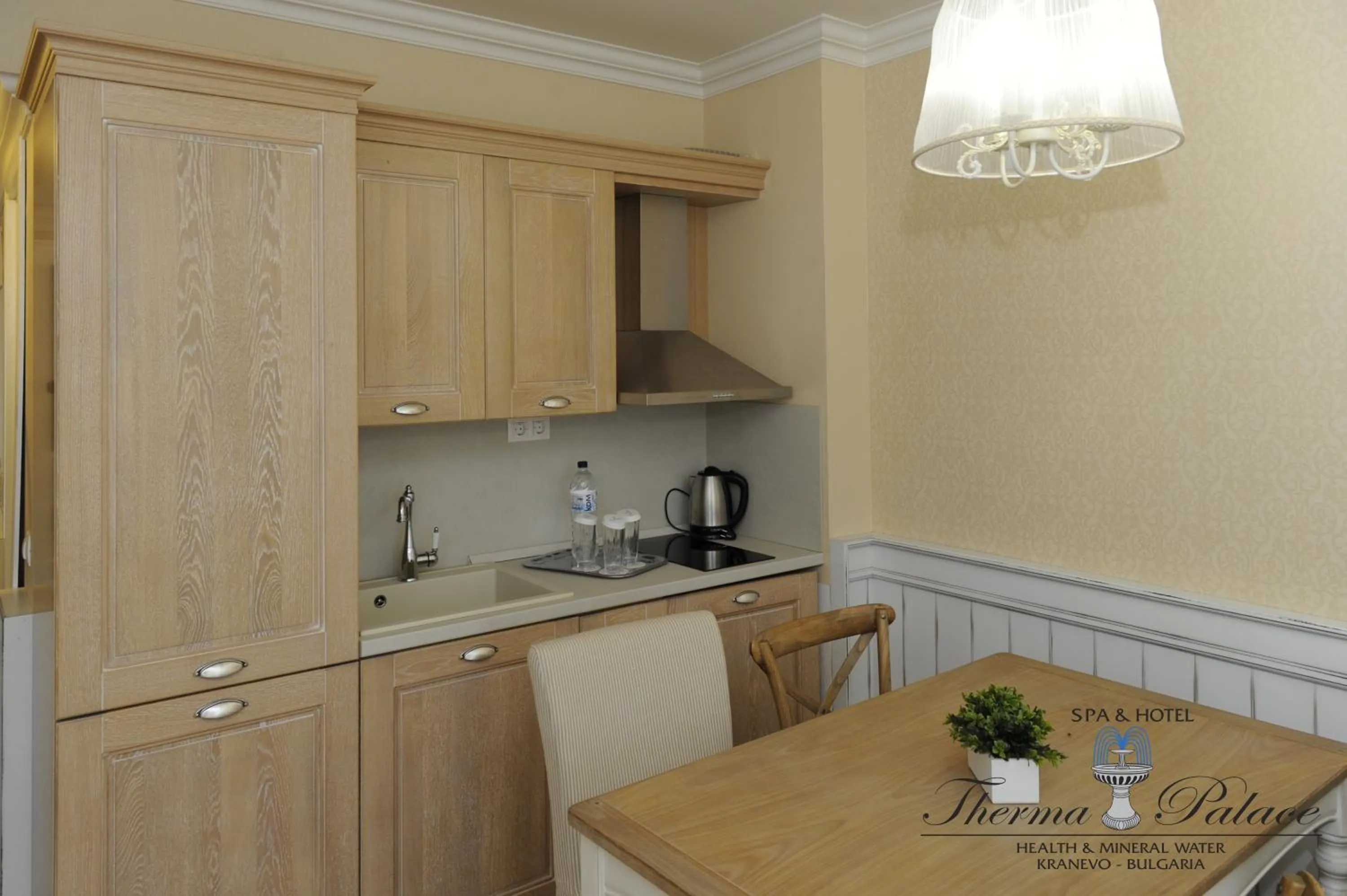 Kitchen or kitchenette in Therma Palace - SPA Mineral Pool & All inclusive & Free Parking