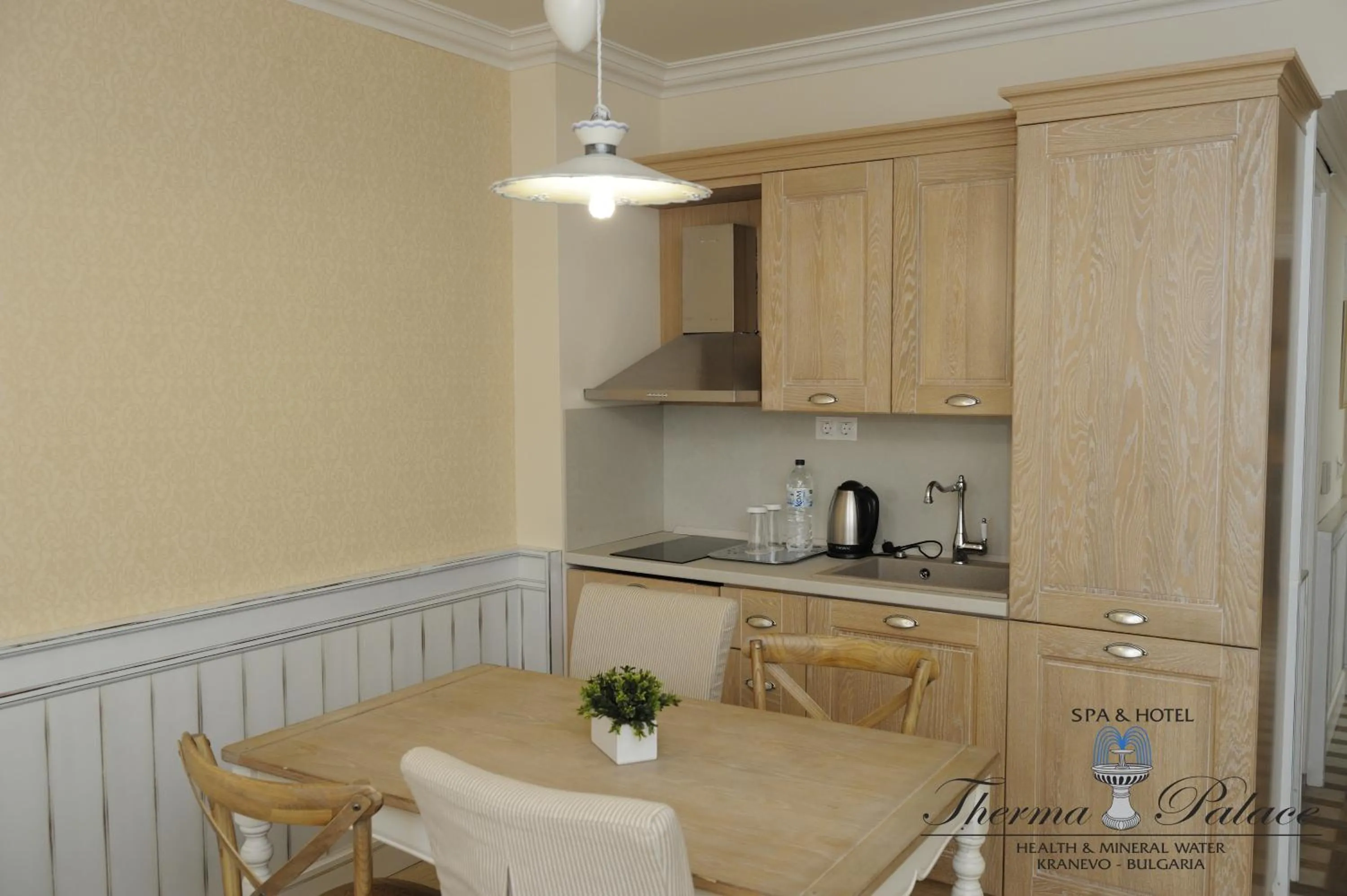 Kitchen or kitchenette in Therma Palace - SPA Mineral Pool & All inclusive & Free Parking