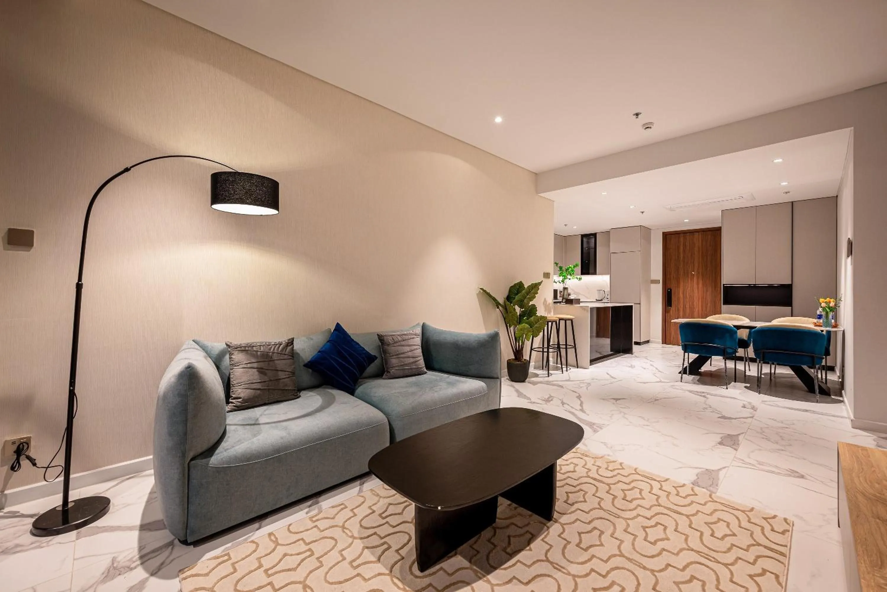 Living room in Metropole Thu Thiem Condo Apartment