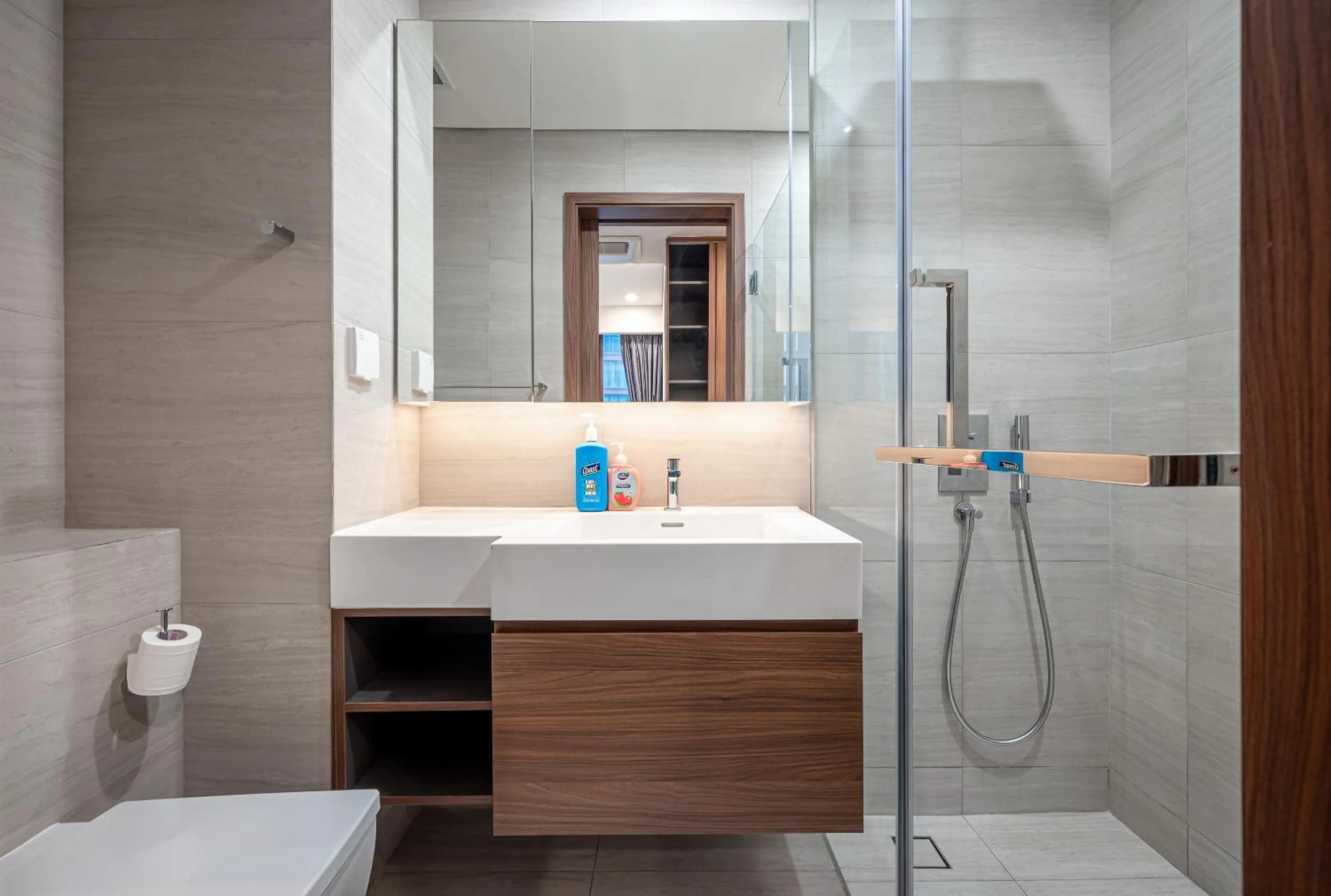 Shower in Metropole Thu Thiem Condo Apartment