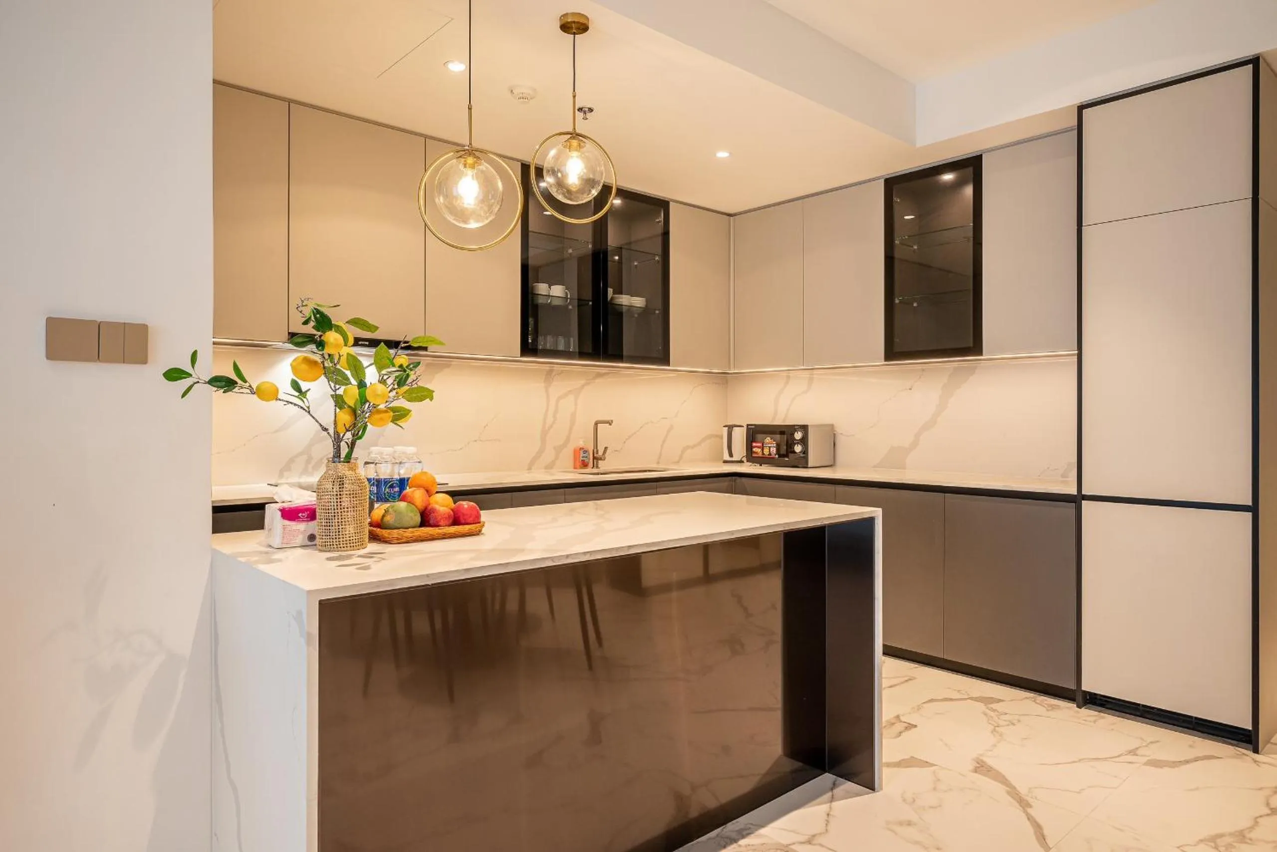 kitchen in Metropole Thu Thiem Condo Apartment