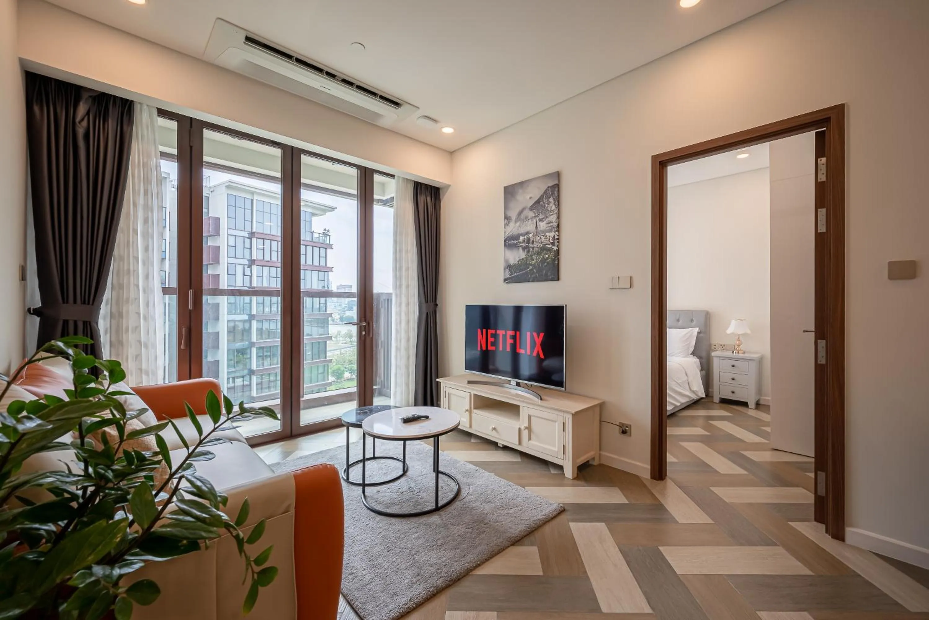 Living room in Metropole Thu Thiem Condo Apartment