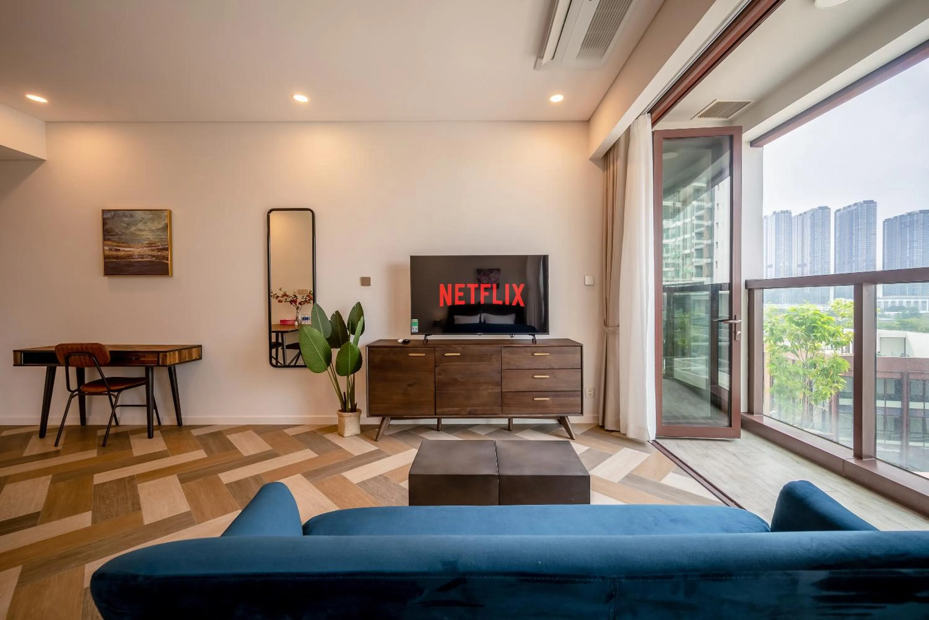 Living room in Metropole Thu Thiem Condo Apartment