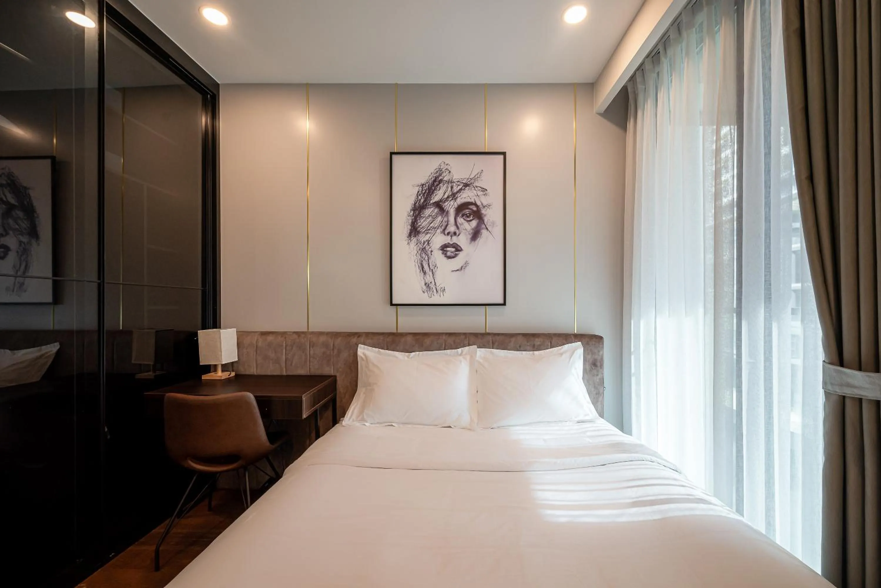 Bed in Metropole Thu Thiem Condo Apartment