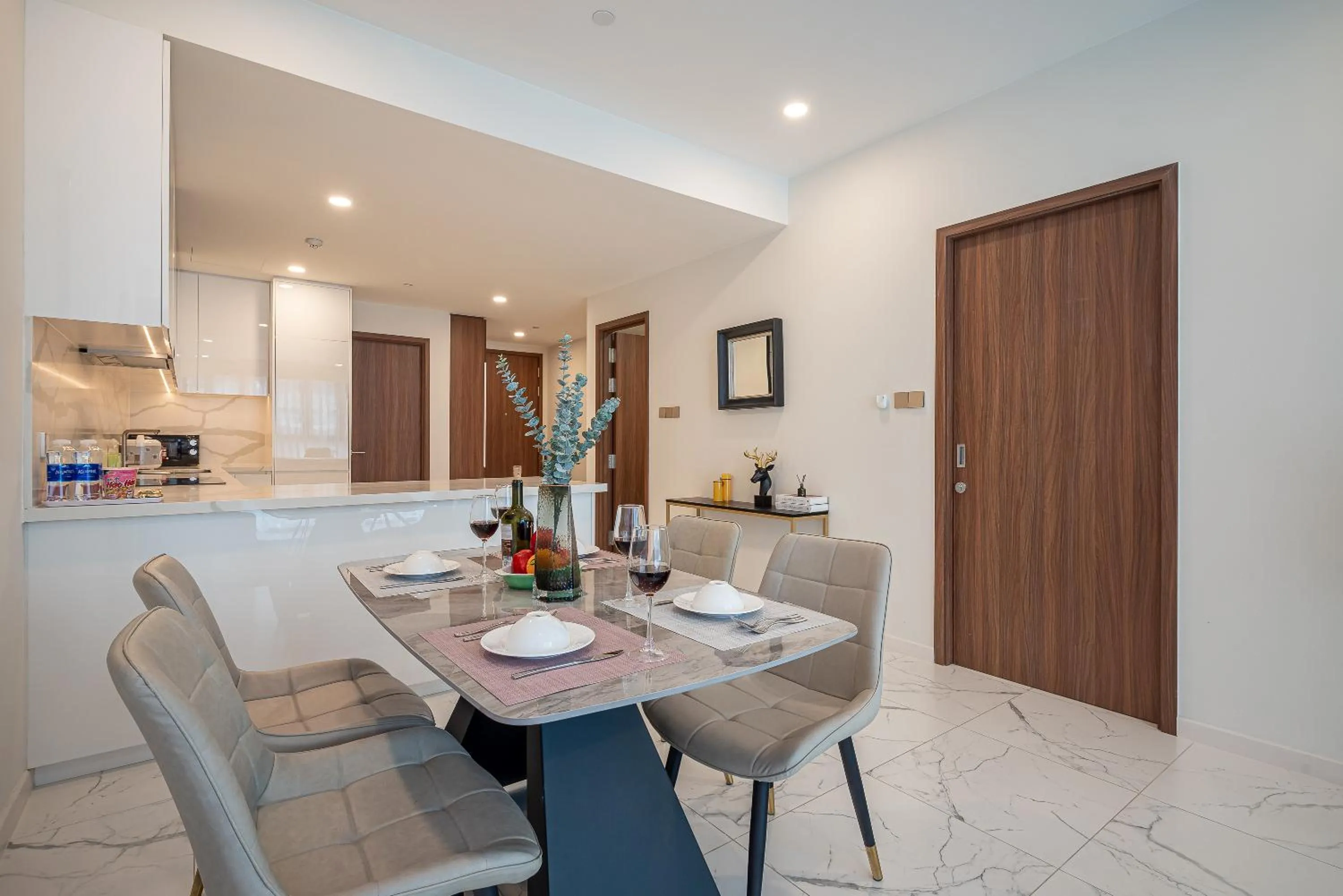 kitchen in Metropole Thu Thiem Condo Apartment