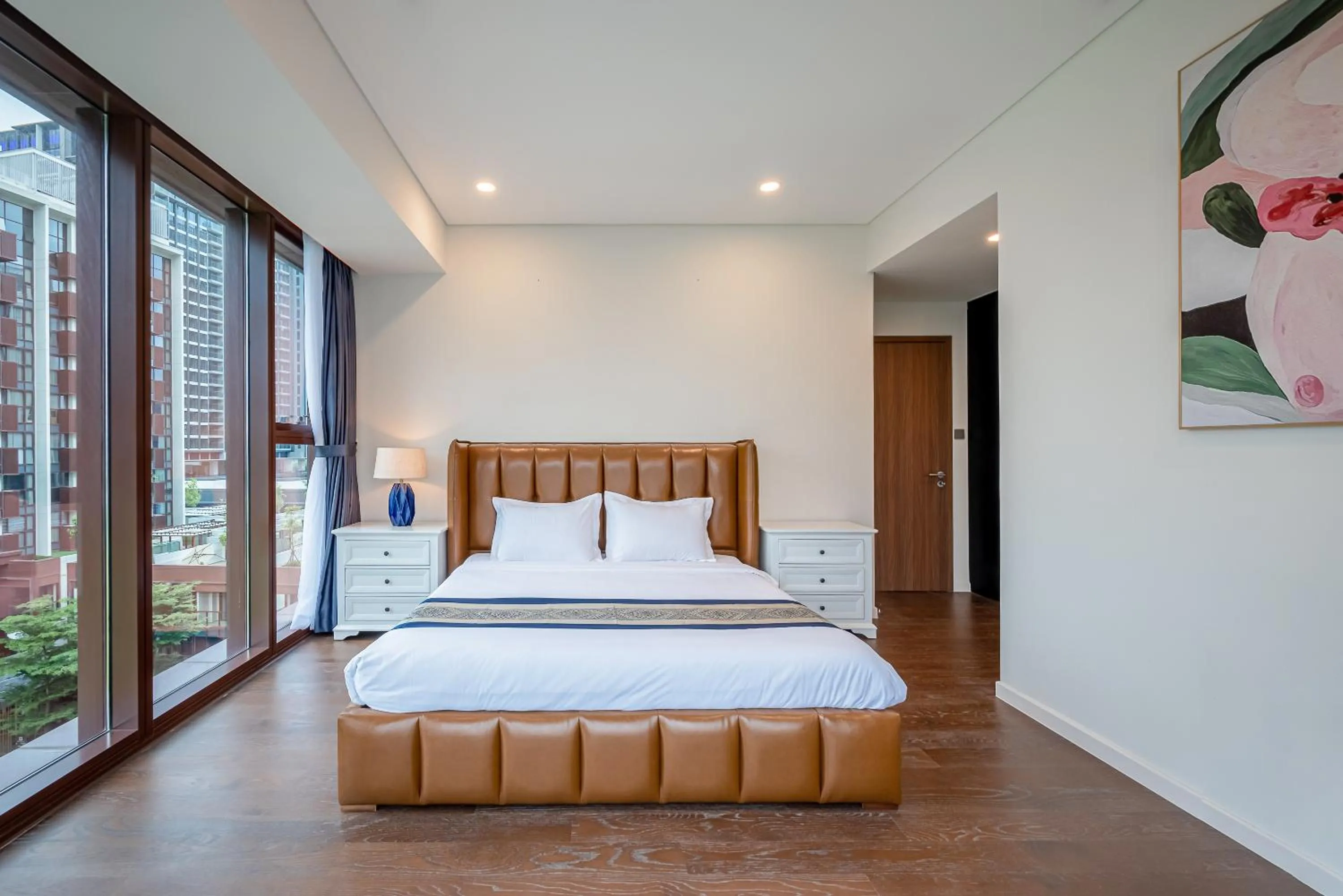 Bed in Metropole Thu Thiem Condo Apartment