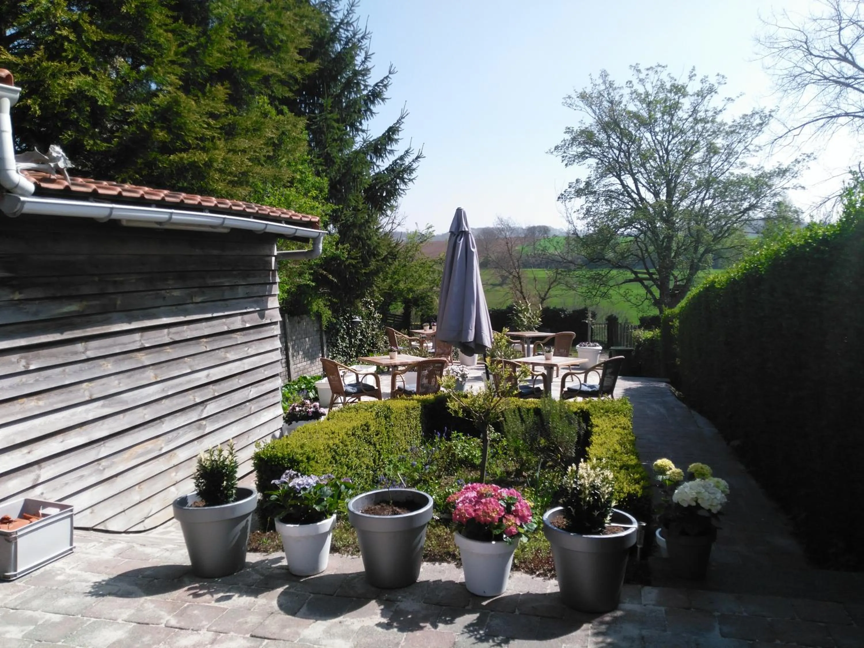 Patio in Hotel De Wilde Kriek