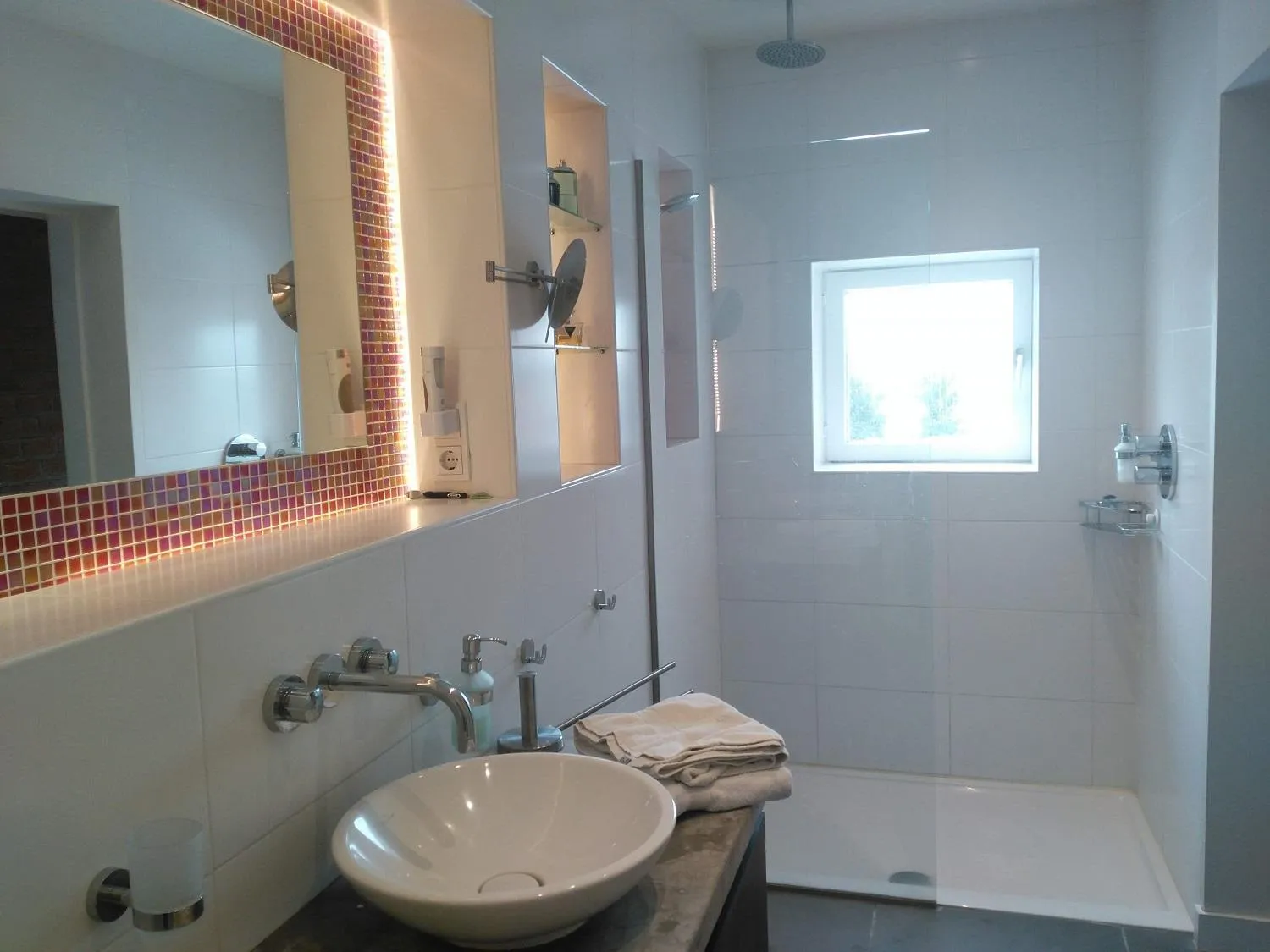 Shower in Hotel De Wilde Kriek