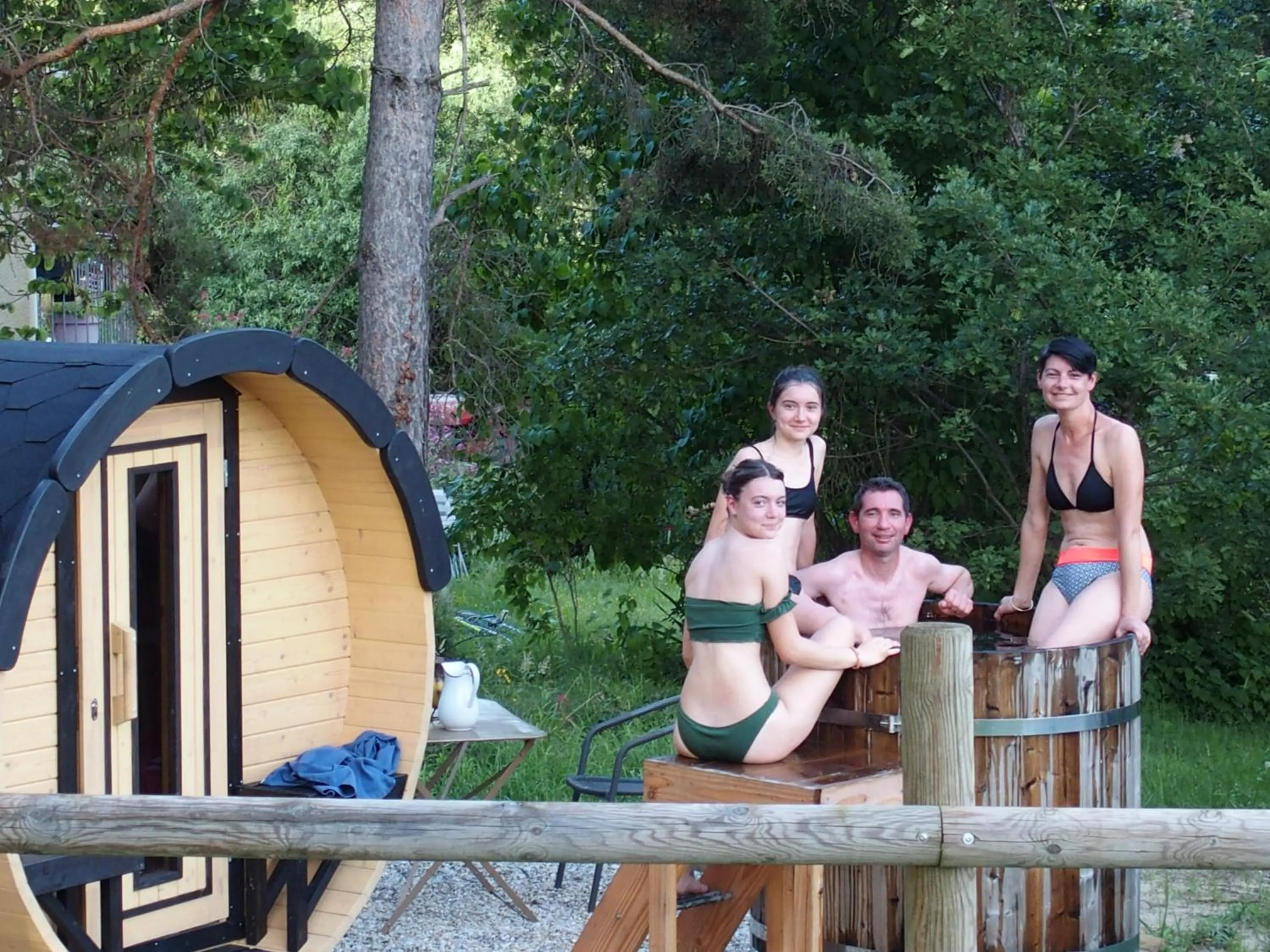 People in Chalets du Bois de Vache
