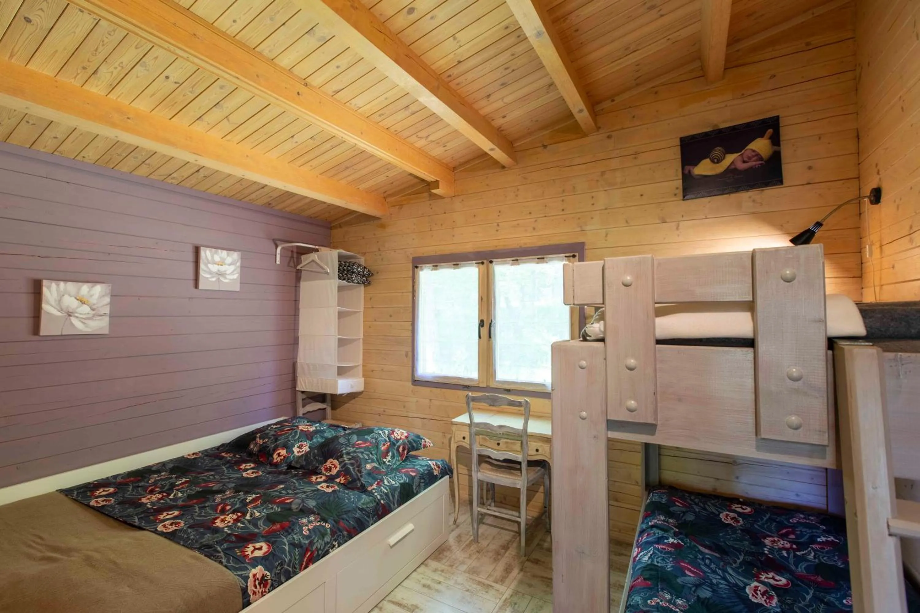 Bed in Chalets du Bois de Vache