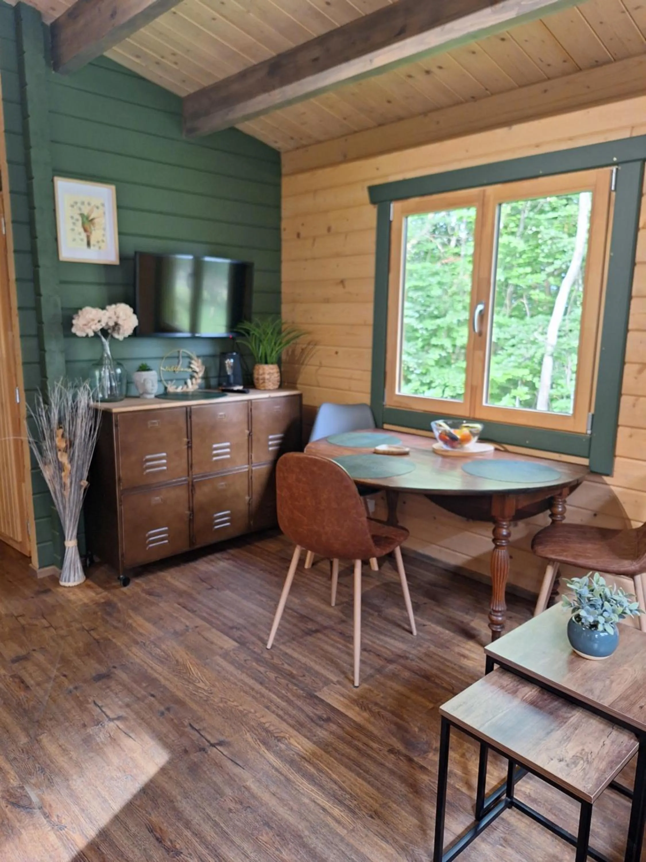 Seating area in Chalets du Bois de Vache