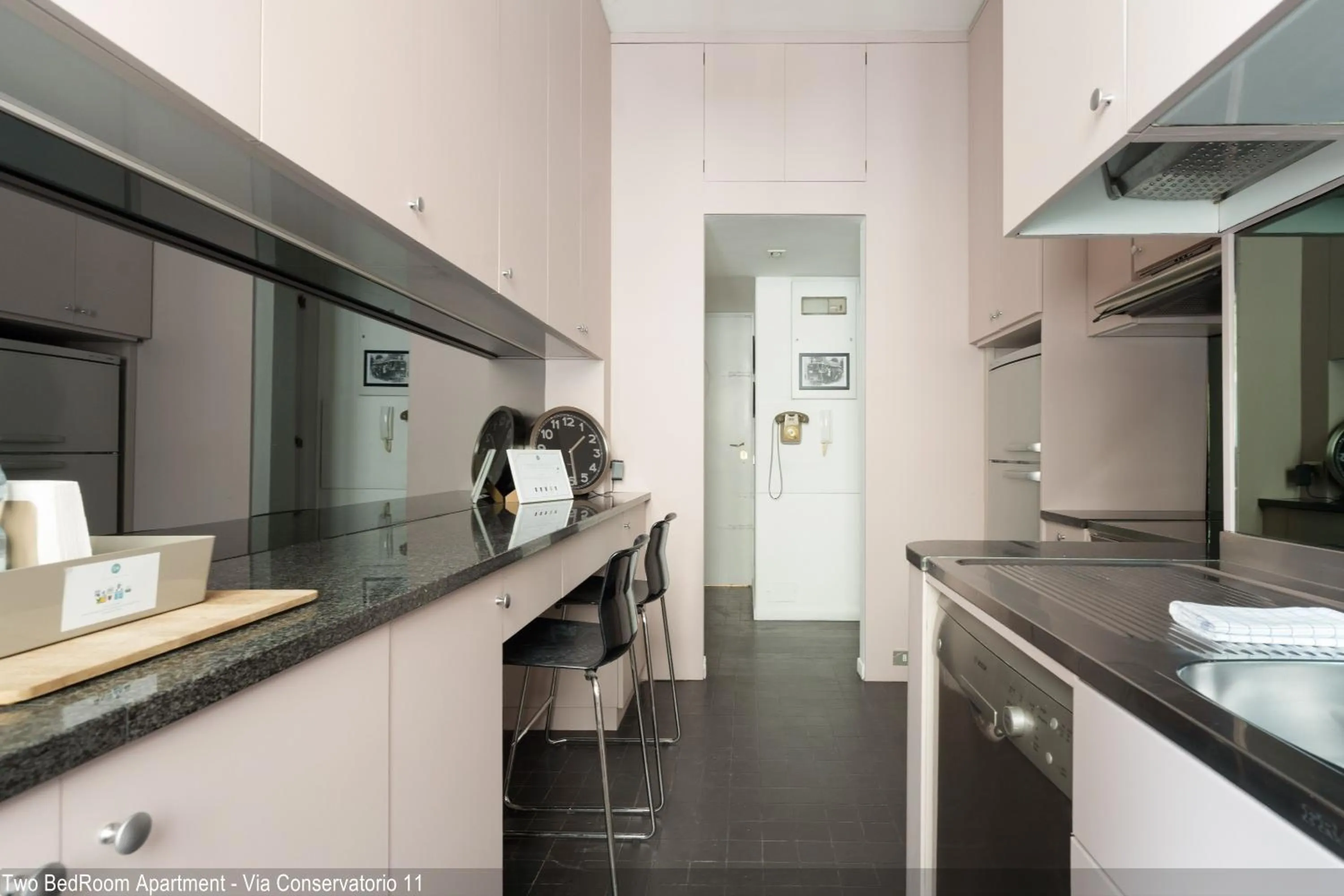 Kitchen or kitchenette in Brera Apartments in San Babila