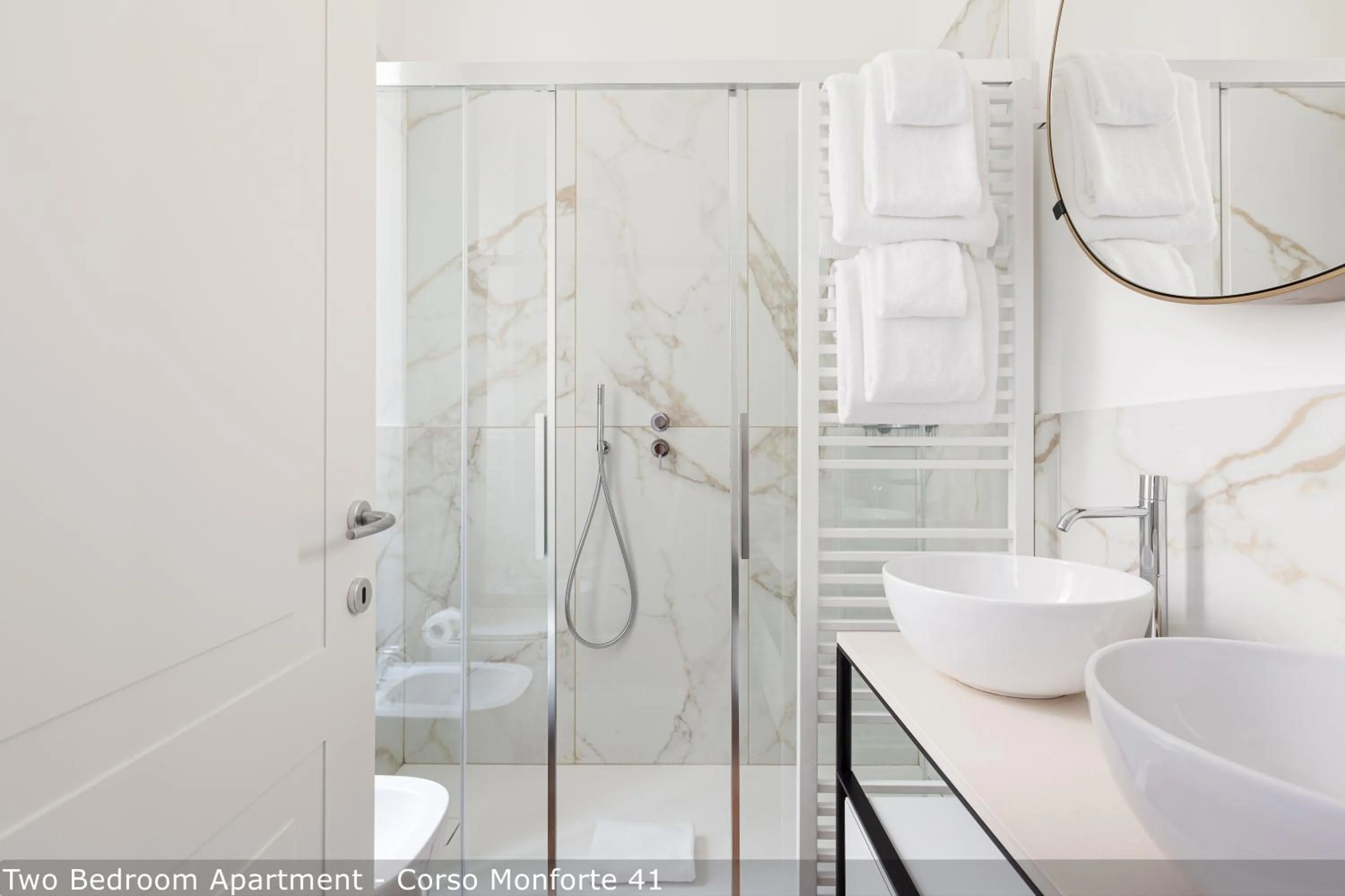 Shower in Brera Apartments in San Babila