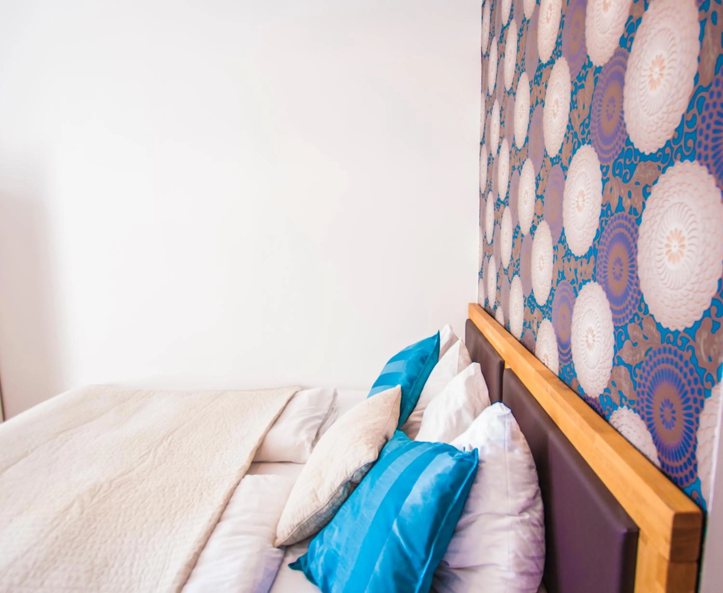 Decorative detail, Bed in Urban Boutique Hotel