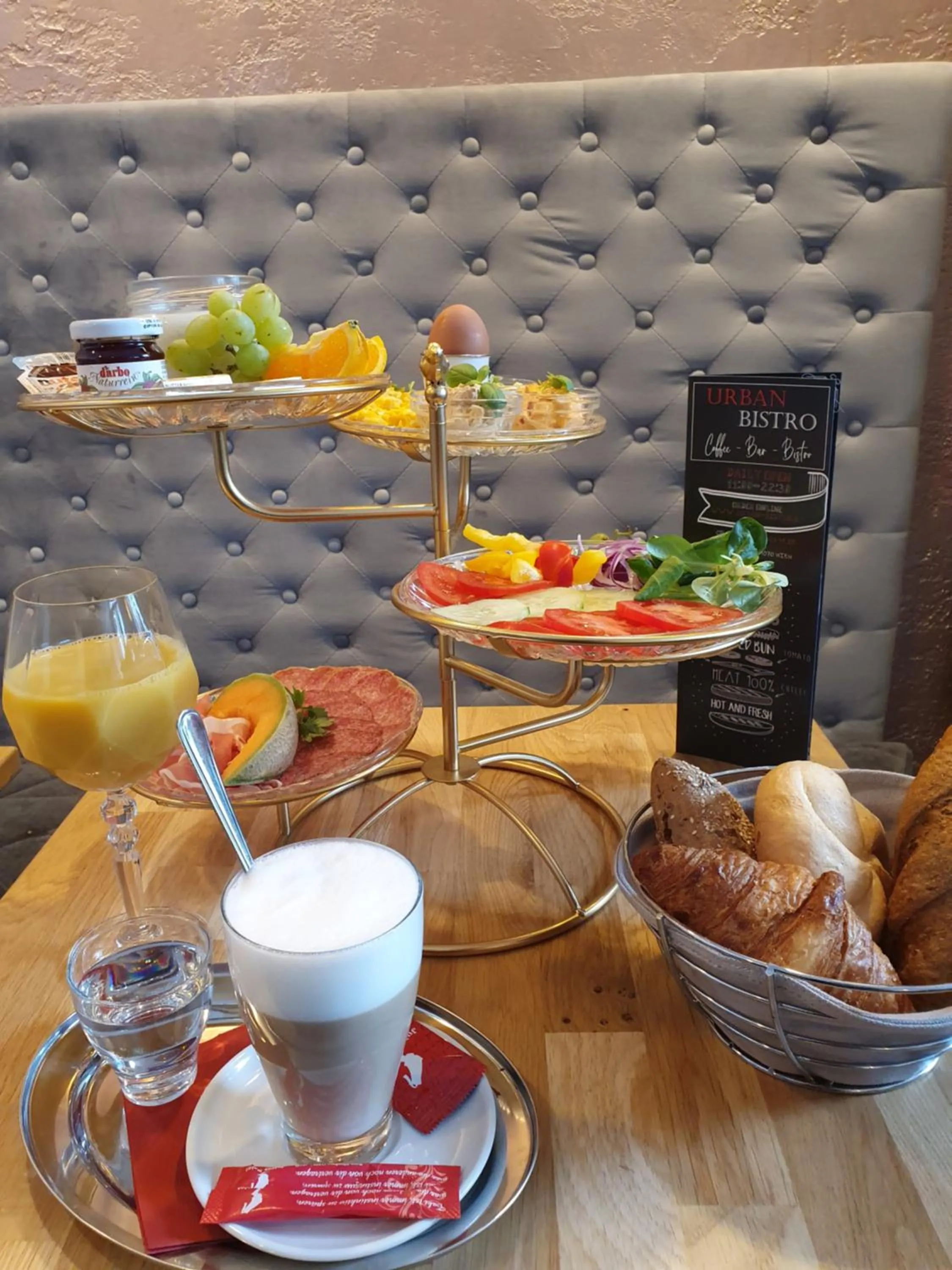Continental breakfast in Urban Boutique Hotel