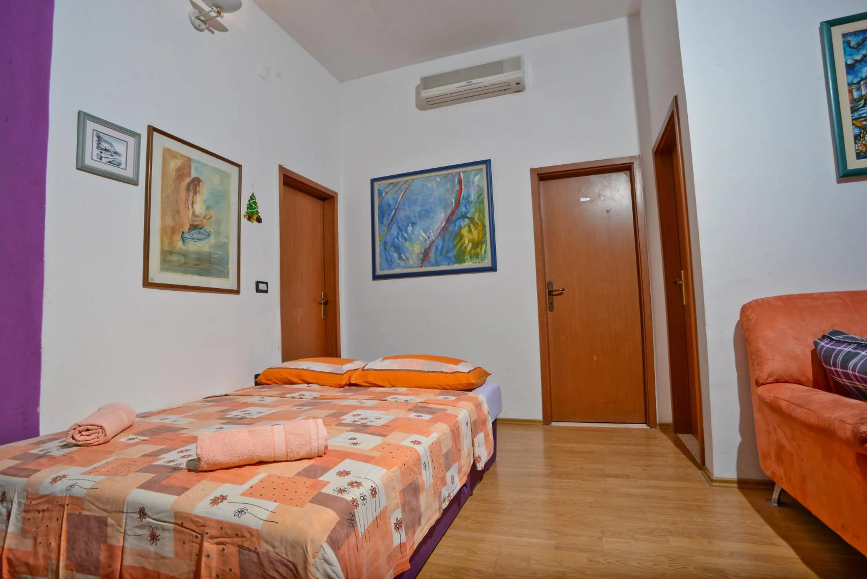 Living room, Bed in Epicenter Apartments Split