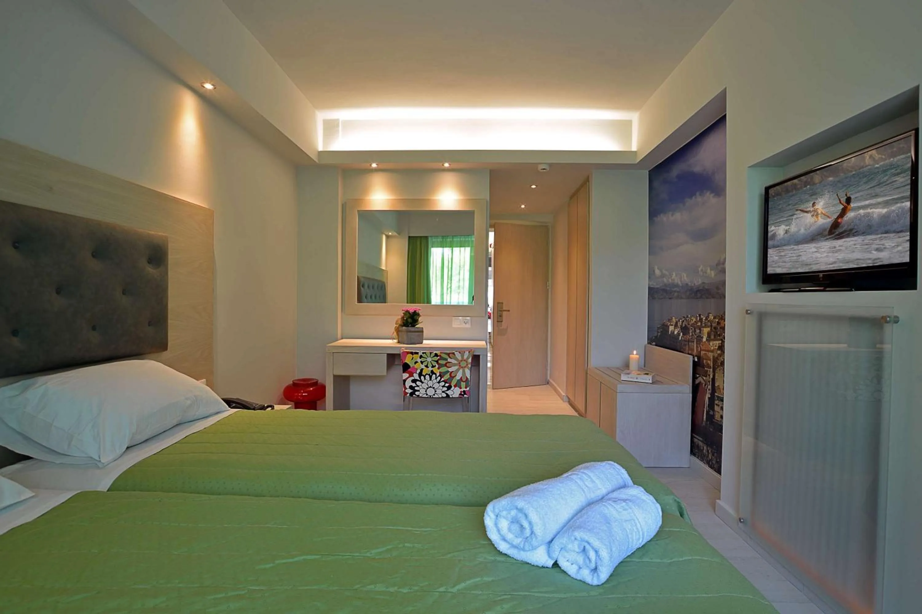 Bed in TRYP by Wyndham Corfu Dassia