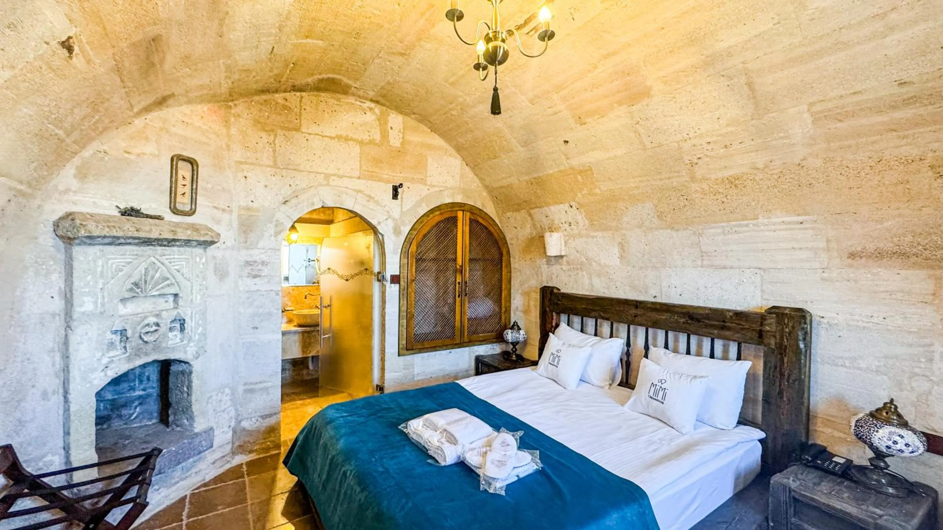 Photo of the whole room, Bed in Mimi Cappadocia Luxury Cave Hotel