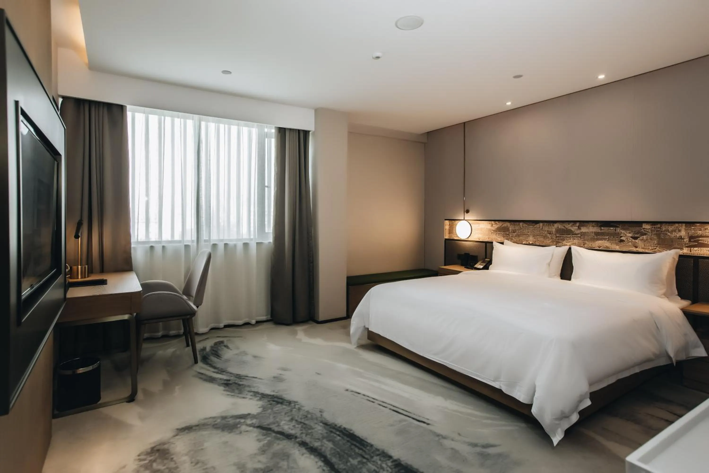 Photo of the whole room, Bed in Orienwit Hotel-Free Shuttle Bus fir Canton Fair