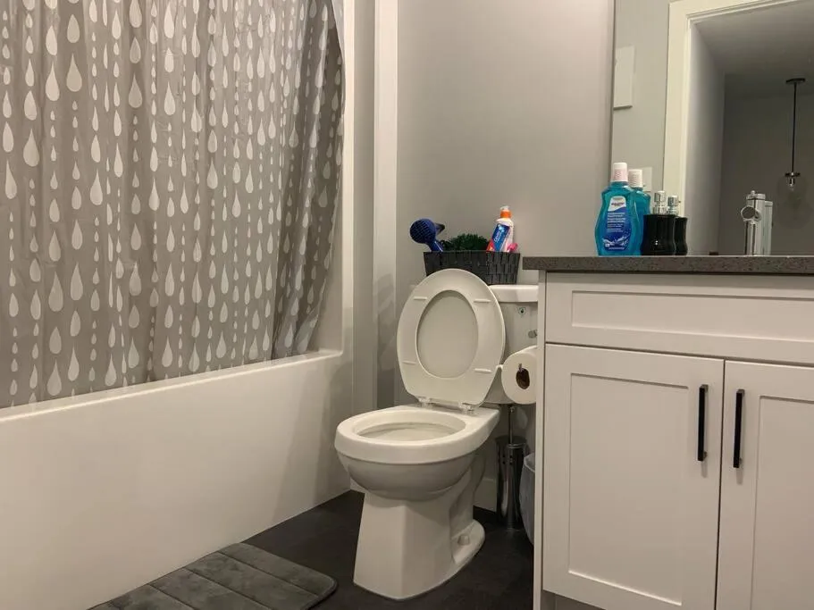 Toilet in Luxurious 3 BR Villa with free parking - King Bed