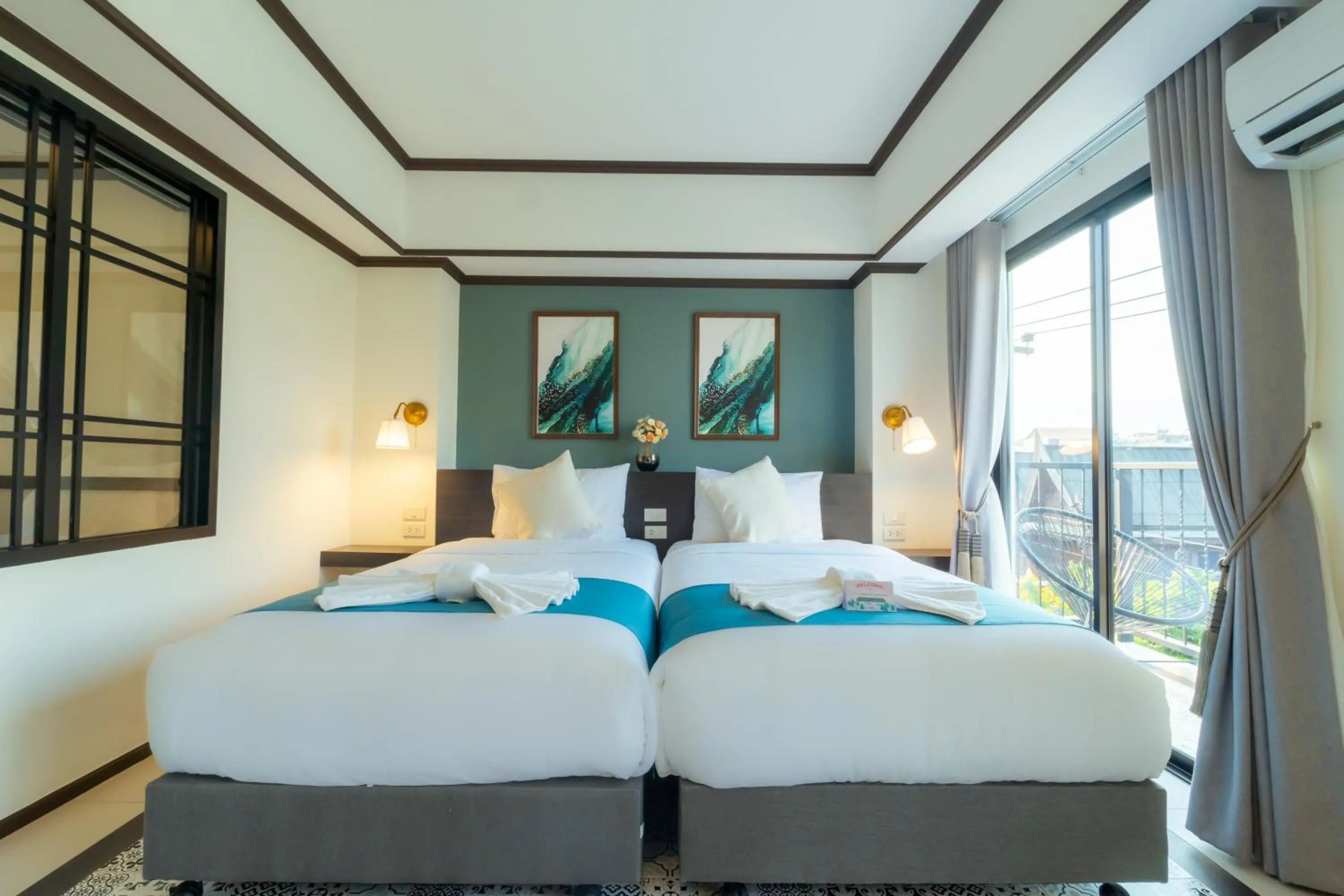 Bed in Le ville lanna Chiang Mai Gate Old Town Hotel