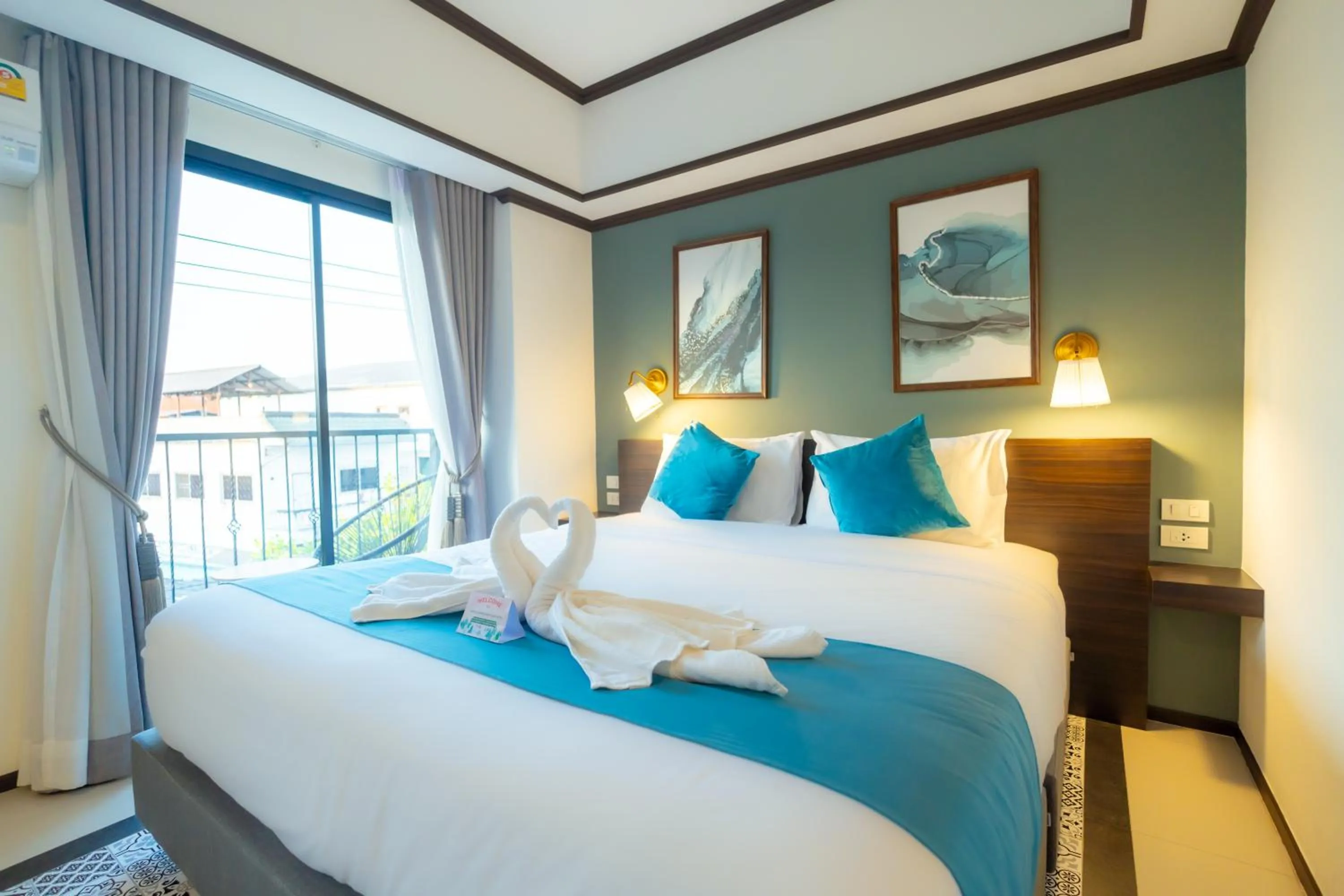 Bed in Le ville lanna Chiang Mai Gate Old Town Hotel