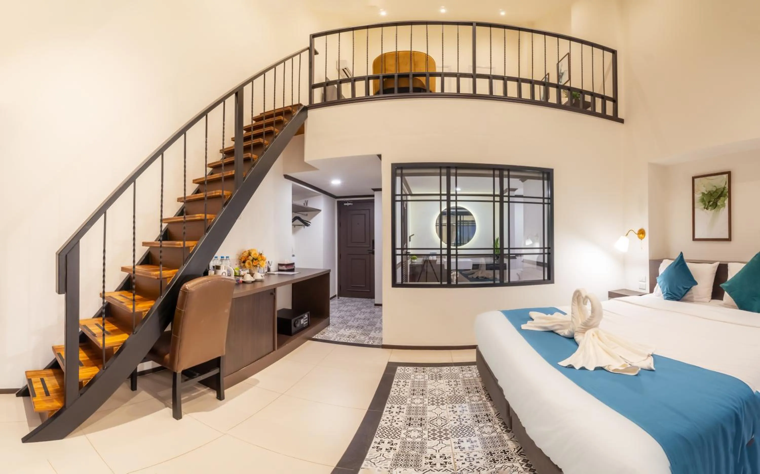 Bed in Le ville lanna Chiang Mai Gate Old Town Hotel